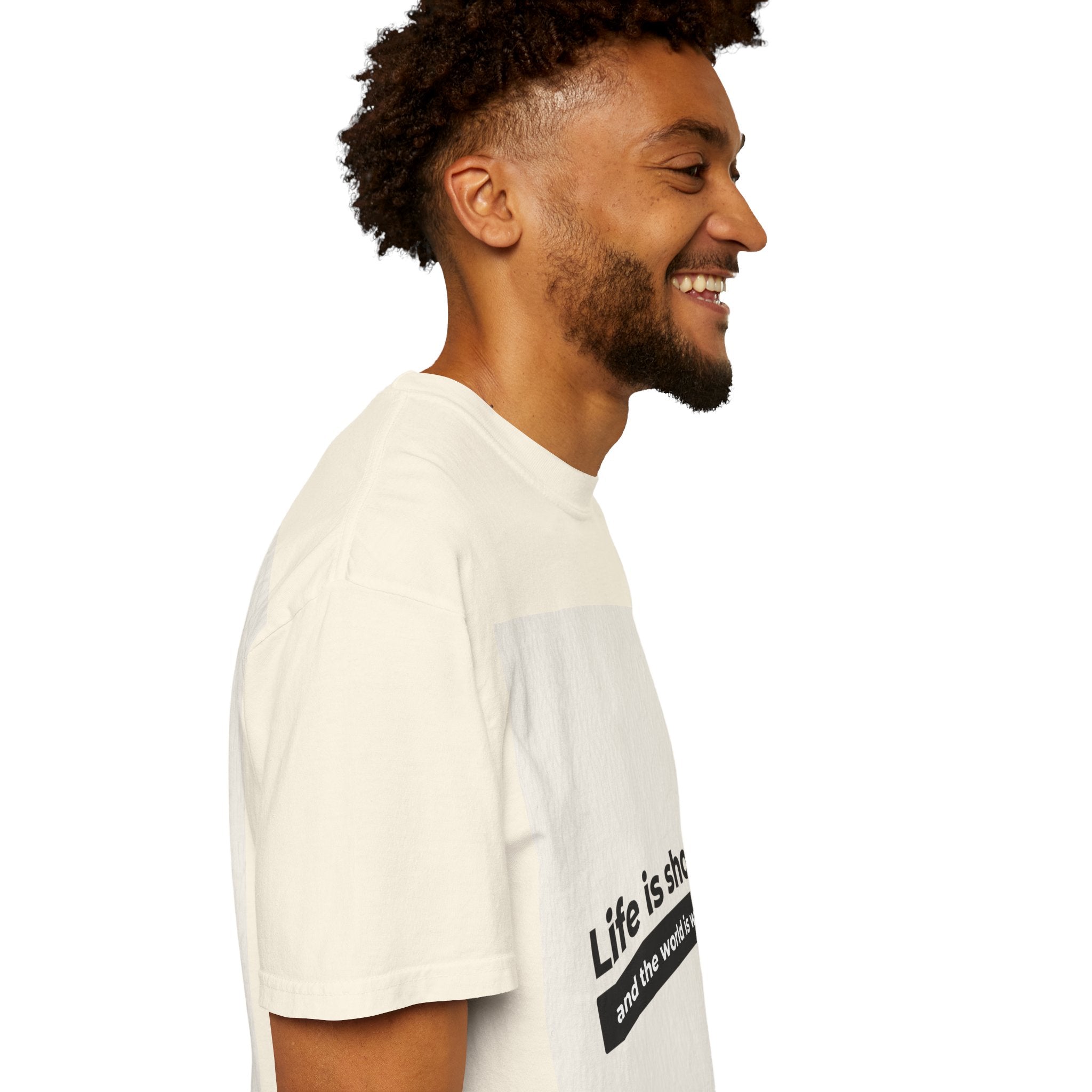 Life Is Short Travel T‑Shirt — "Life is short and the world is wide" Adventure Tee