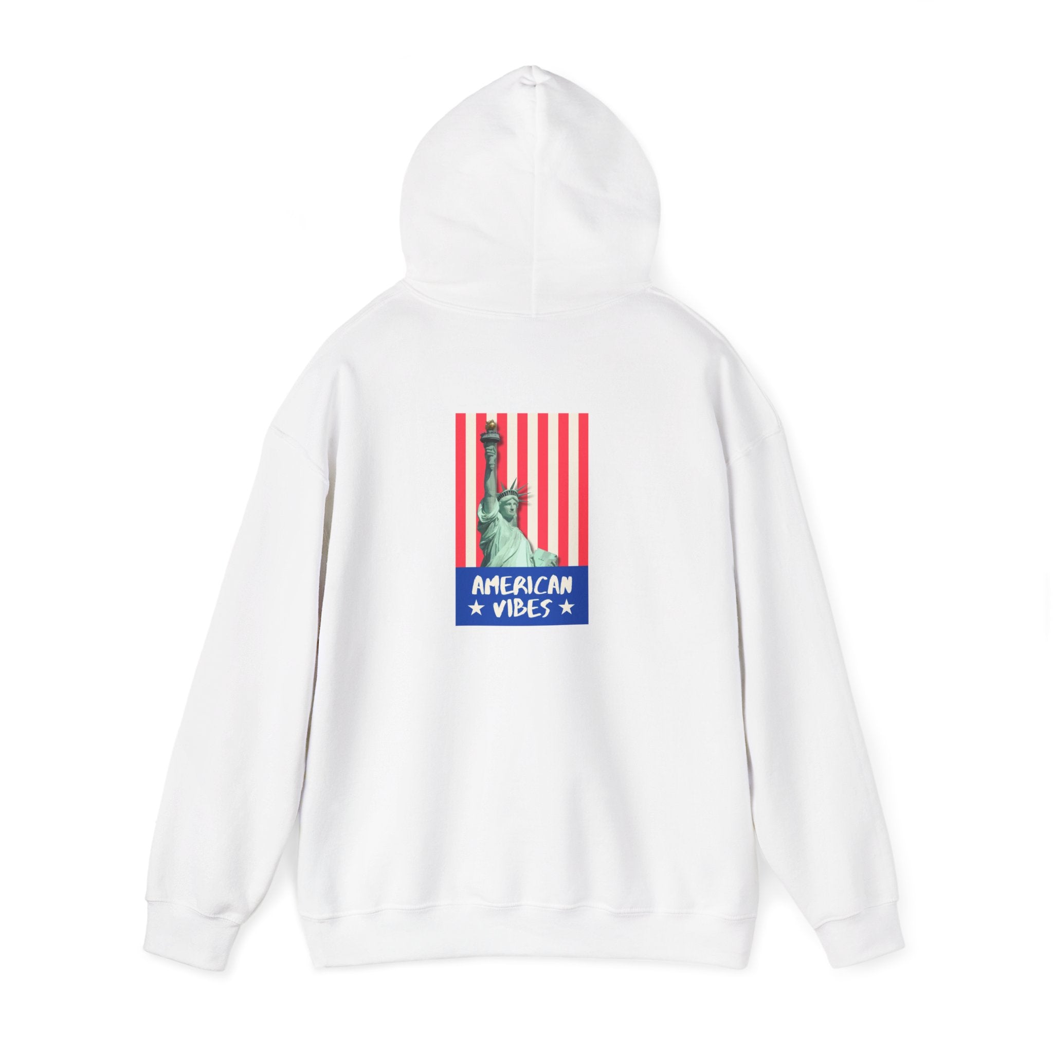 Liberty Statue Hoodie — "American Vibes" Patriotic Pullover