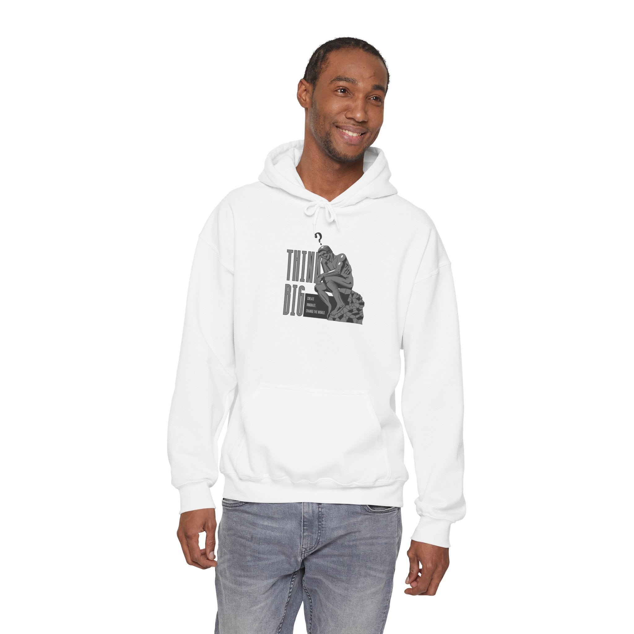 Think Big Hoodie — Motivational Graphic Pullover