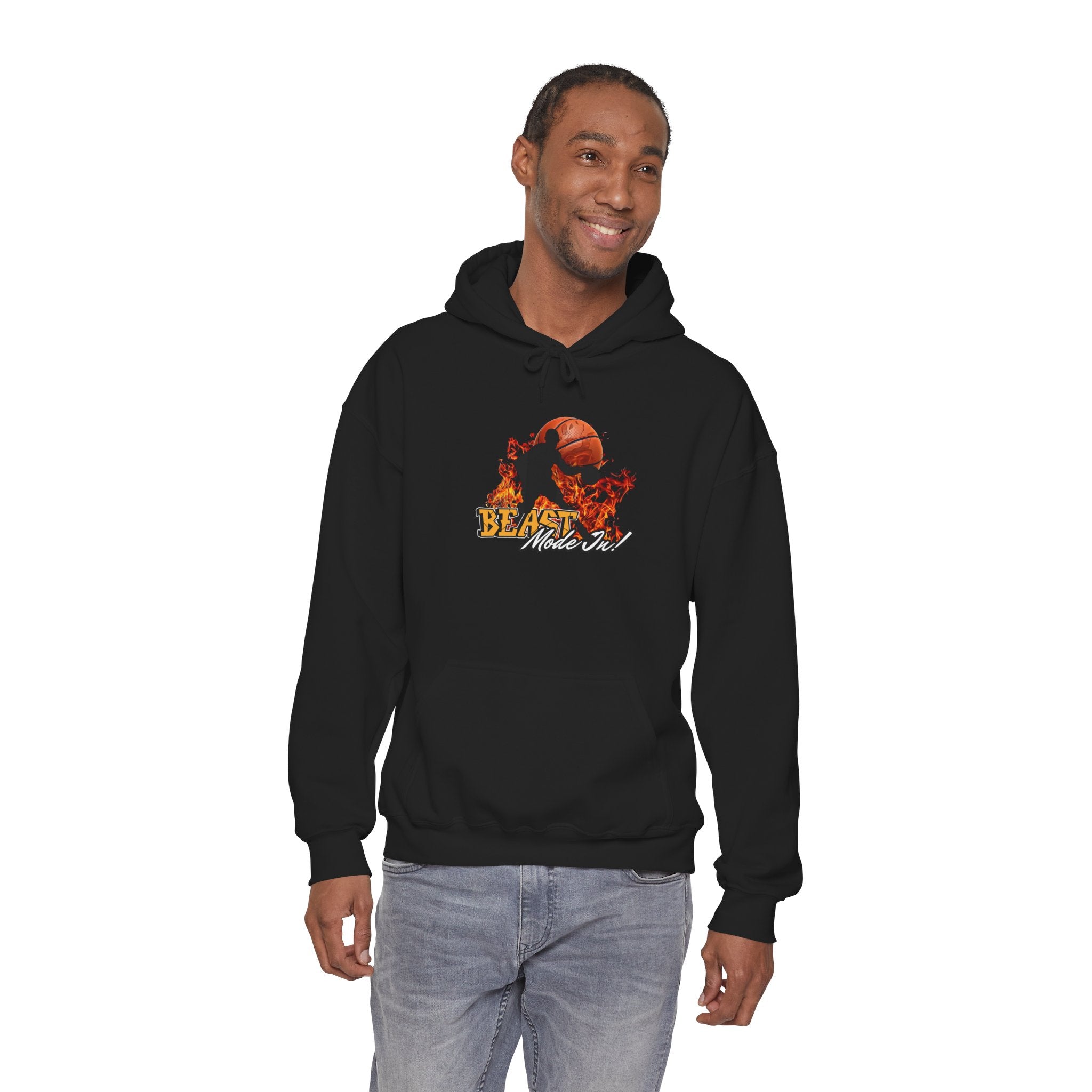 Basketball Beast Mode Hoodie — "Beast Mode On" Graphic Pullover