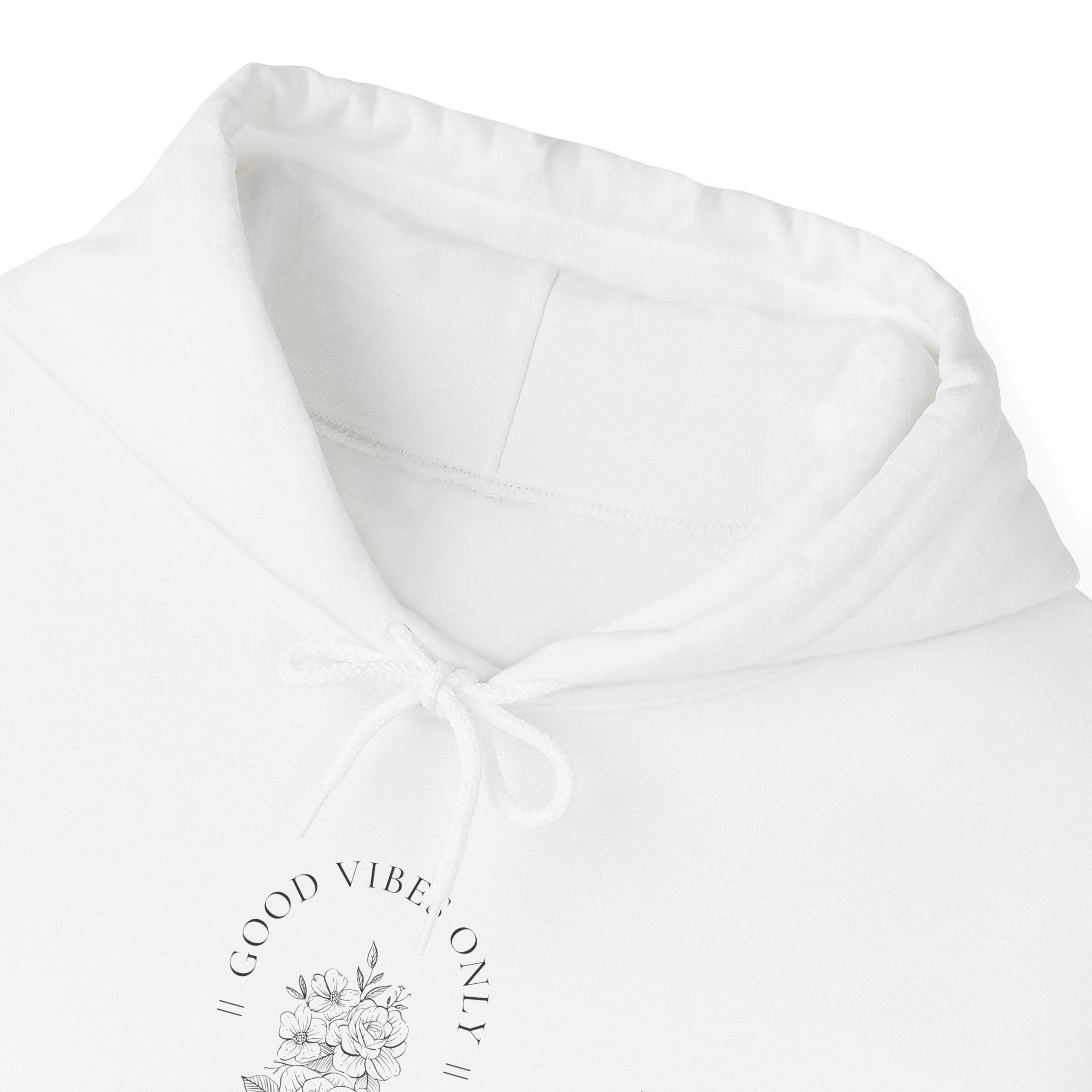 Floral Moon Hoodie — 'Stay Wild' Minimal Botanical Graphic Hooded Sweatshirt