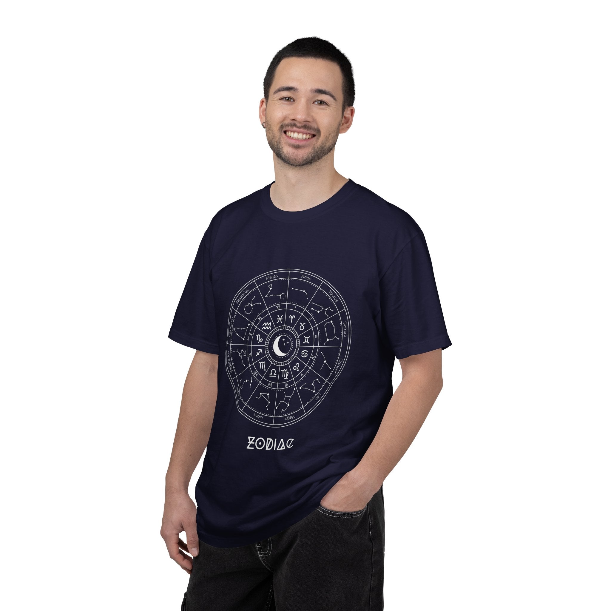 Zodiac Wheel T-Shirt — Astrological Moon & Signs Graphic Tee