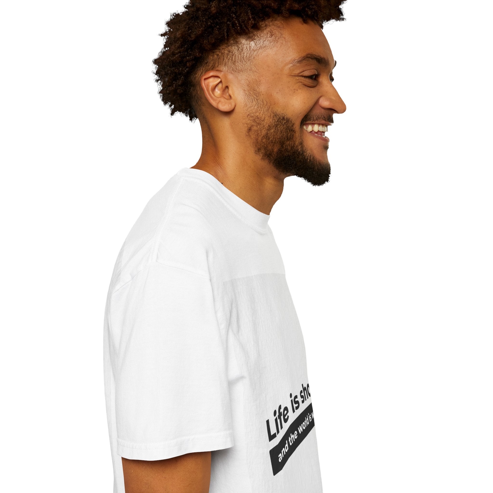 Life Is Short Travel T‑Shirt — "Life is short and the world is wide" Adventure Tee