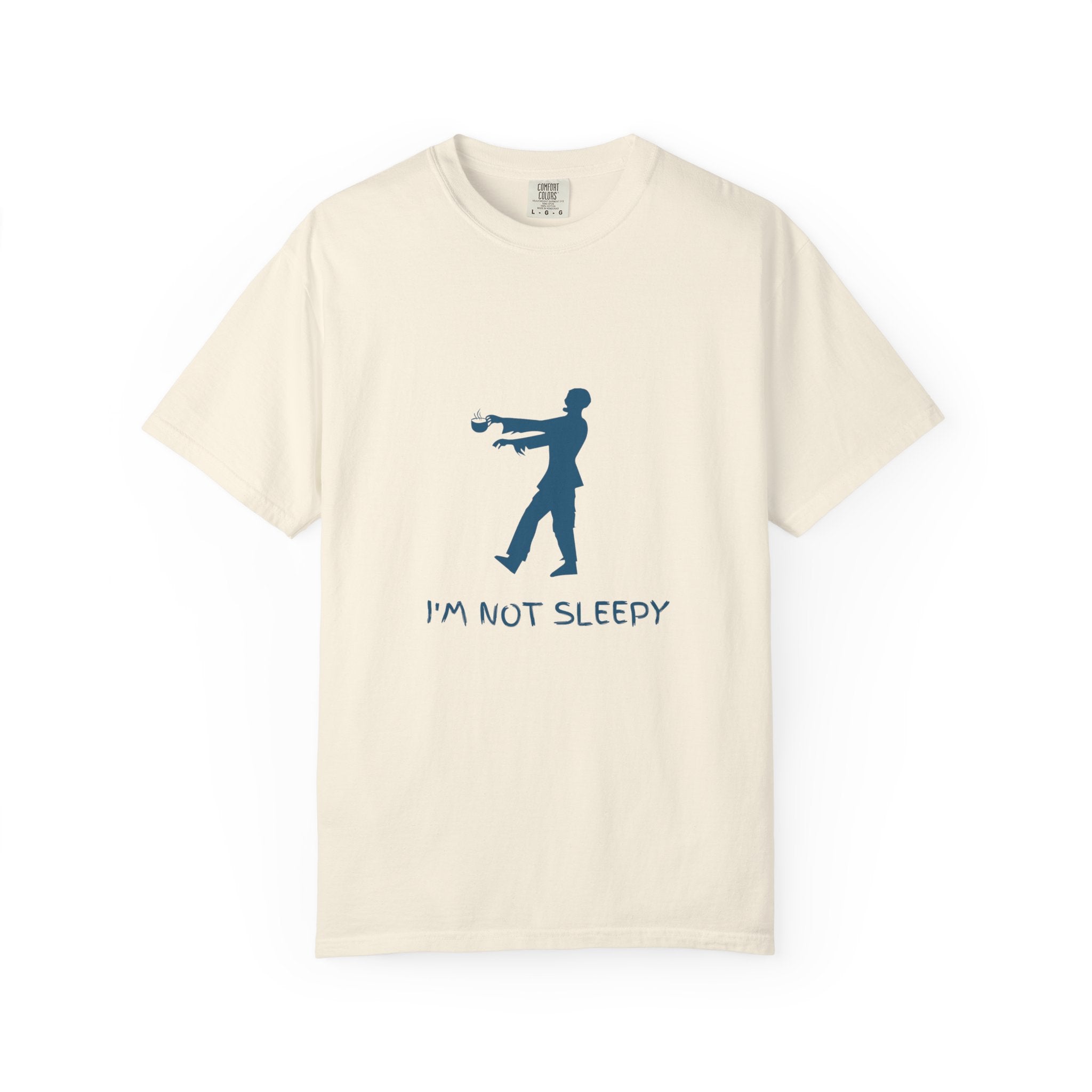 Zombie Silhouette T-Shirt — "I’m Not Sleepy" Funny Halloween Tee