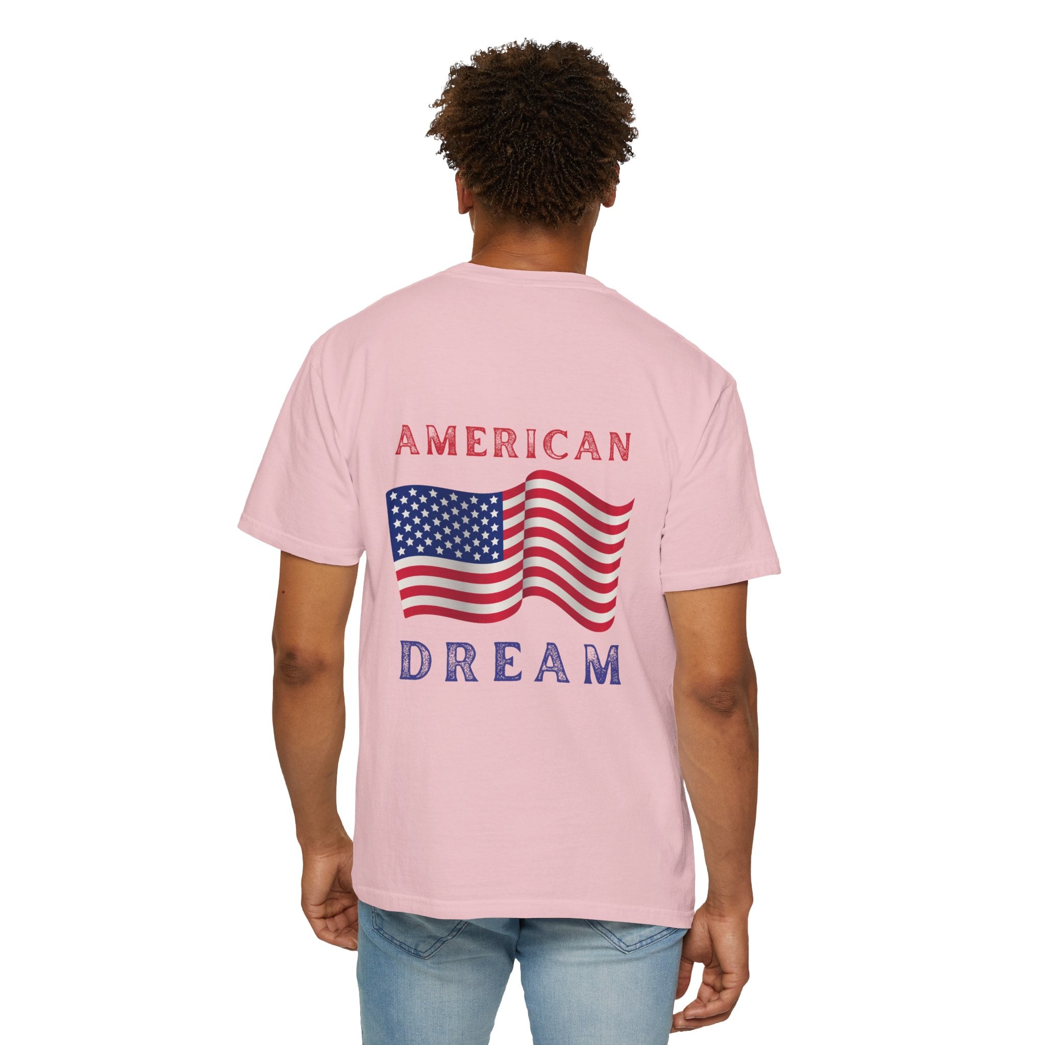 American Dream T-Shirt — Vintage Flag Graphic Tee for 4th of July & Patriotic Celebrations