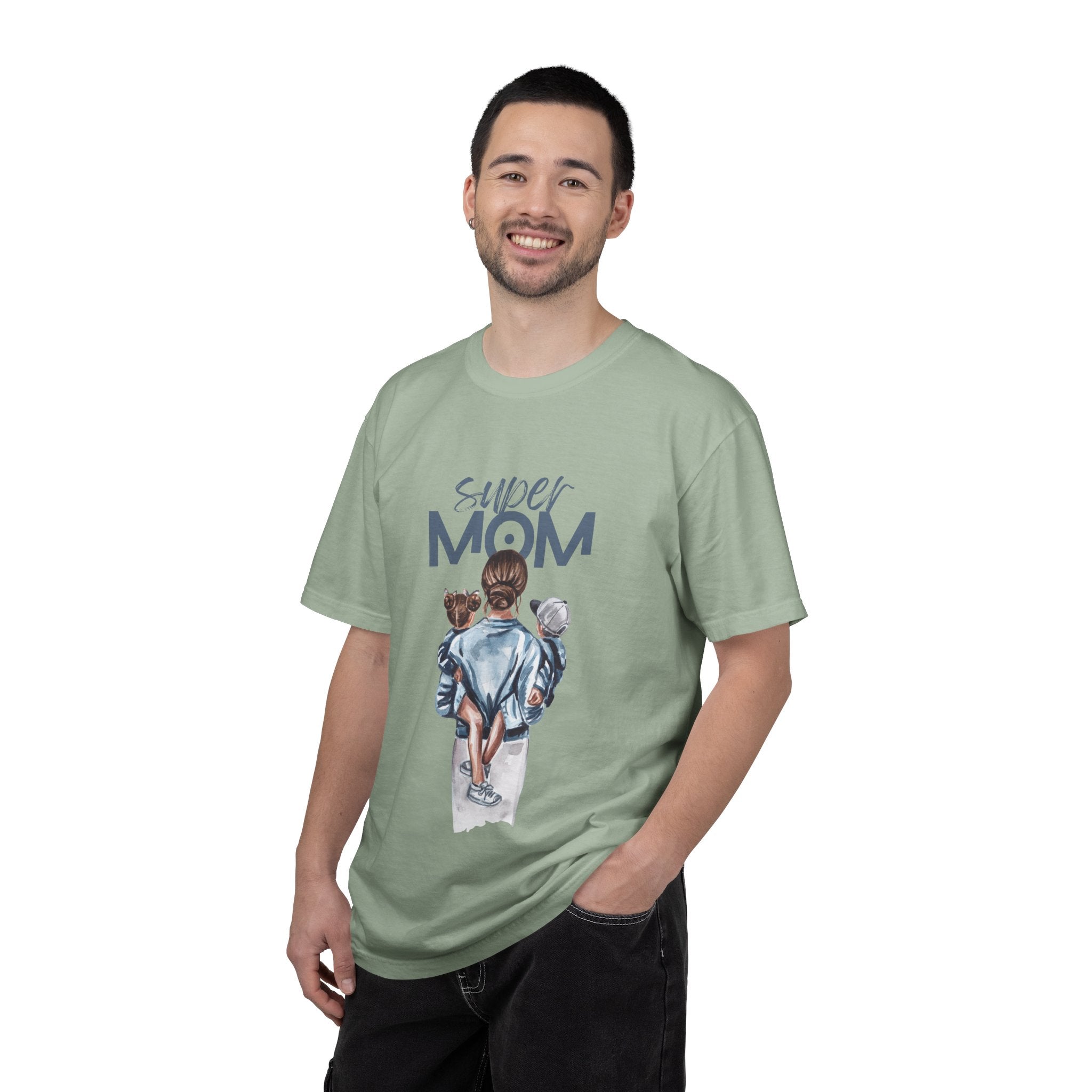 Super Mom T-Shirt — Mom with Kids Graphic Tee | Mother's Day Gift