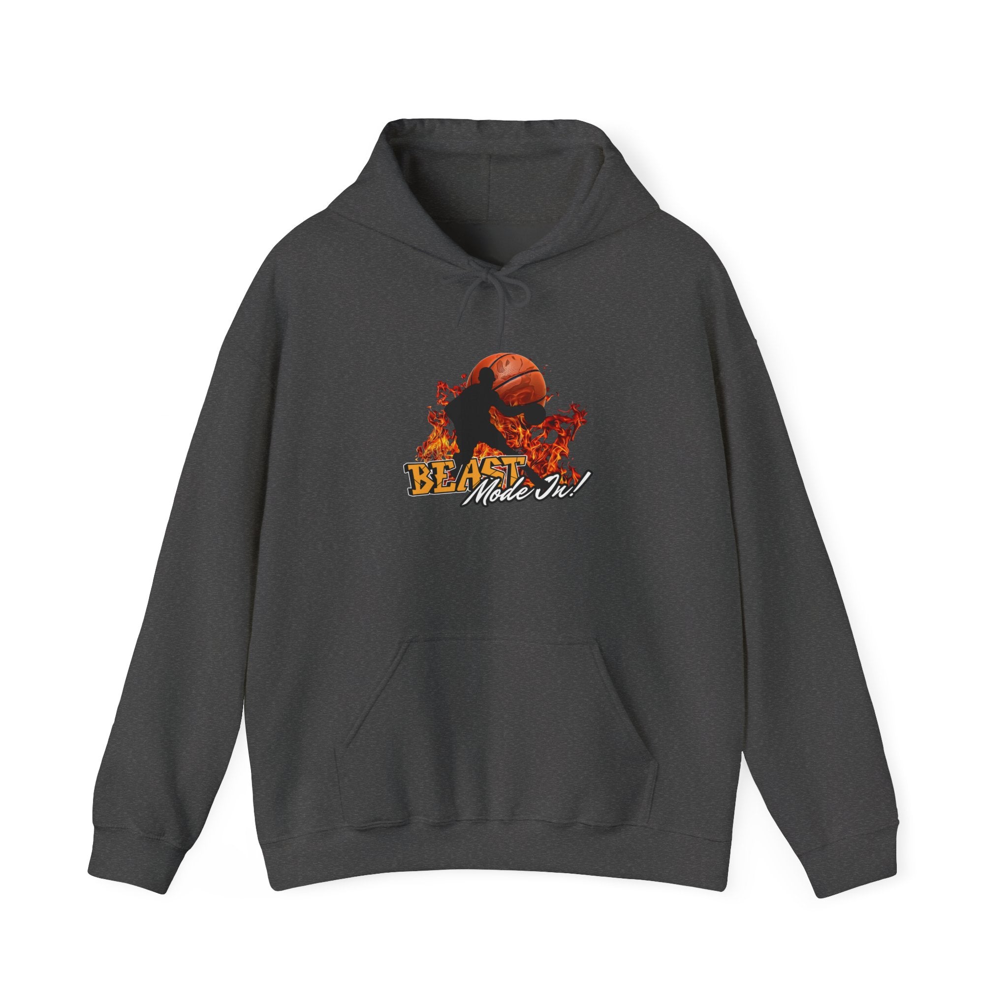 Basketball Beast Mode Hoodie — "Beast Mode On" Graphic Pullover