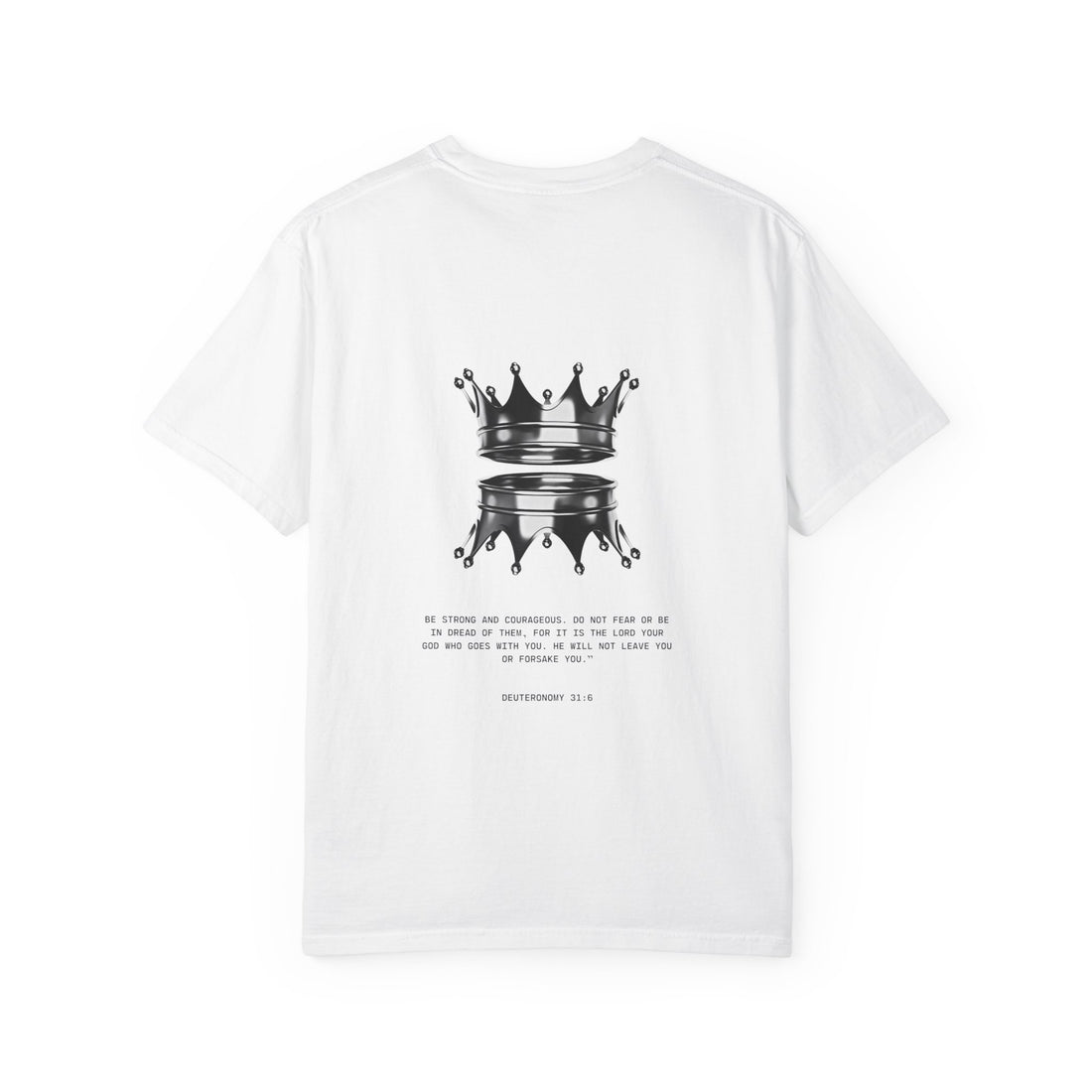 Crown Reflection T‑Shirt — Minimal Black Crown Graphic Tee