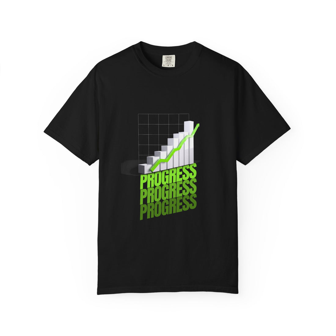 Progress Bar T-Shirt — Motivational 'PROGRESS' Graphic Tee