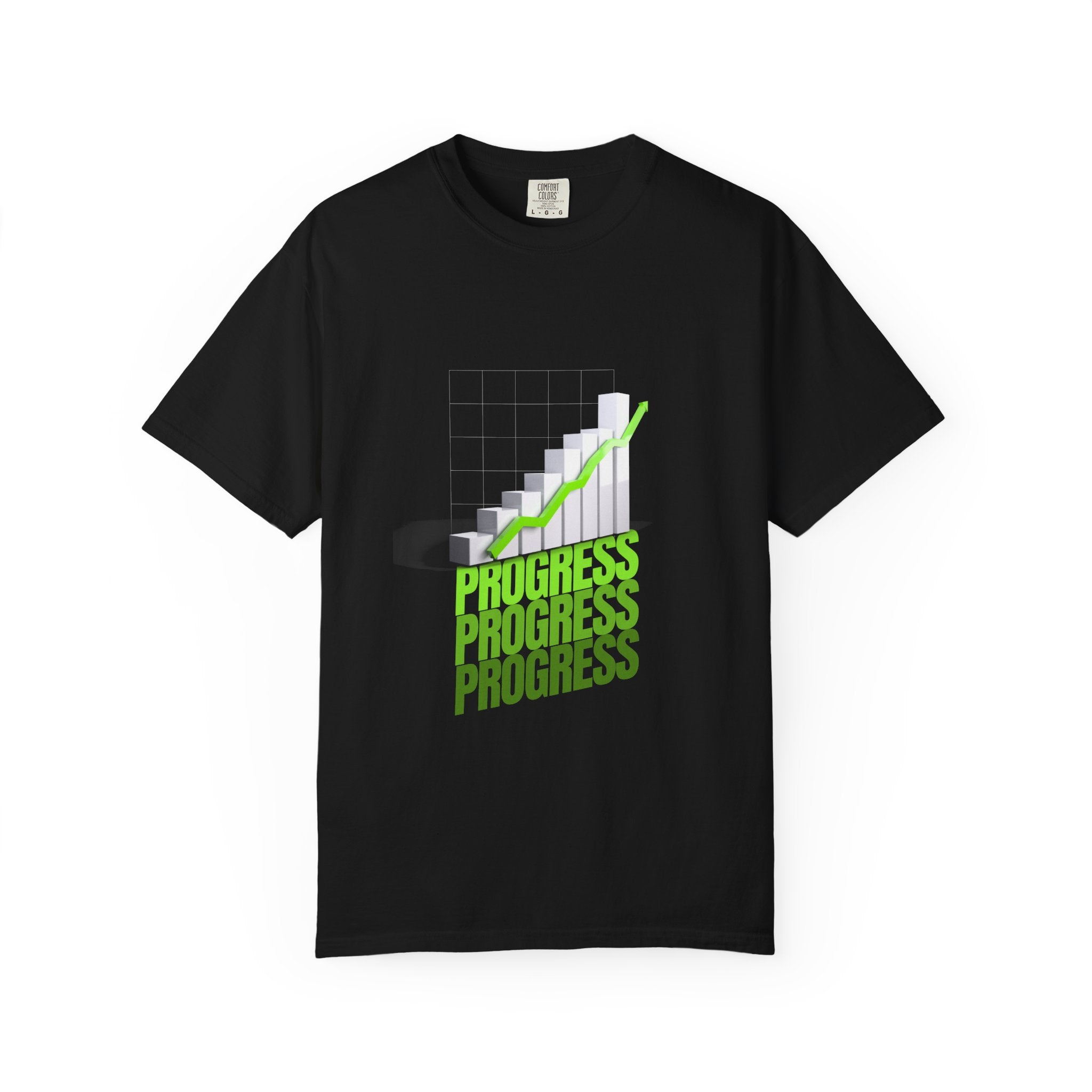Progress Bar T-Shirt — Motivational 'PROGRESS' Graphic Tee