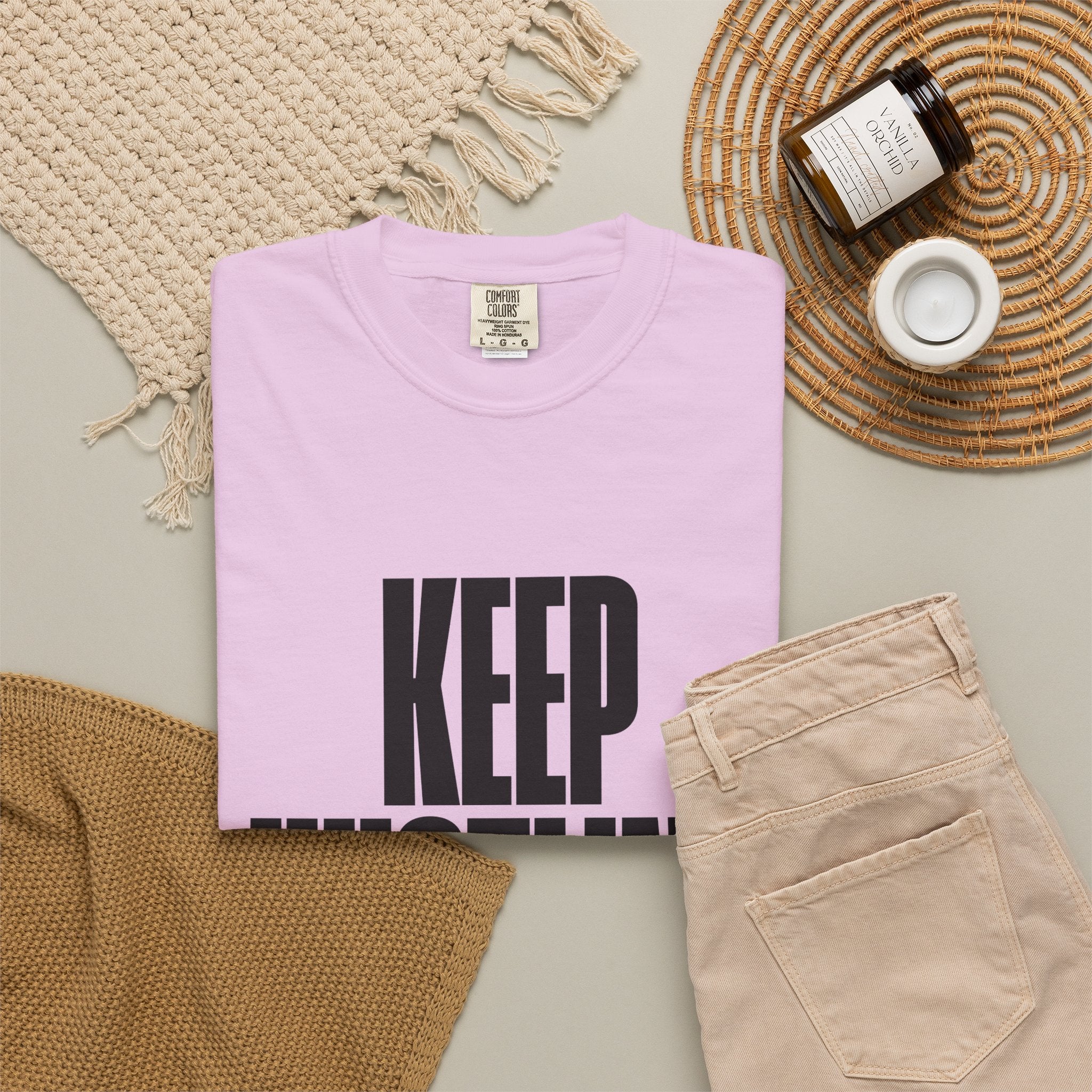 Keep Hustling T-Shirt — Motivational Graphic Tee