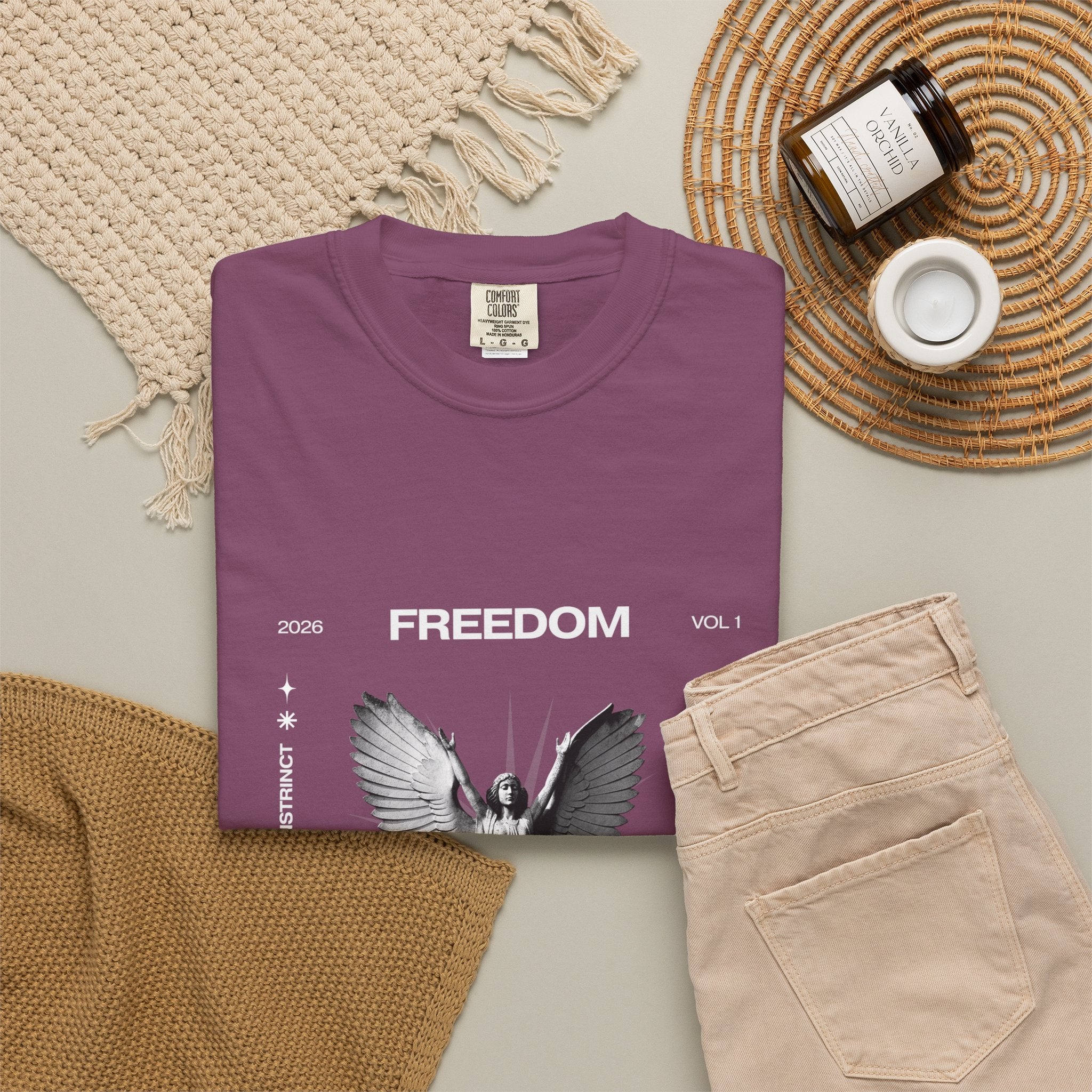 Freedom Angel Graphic T‑Shirt