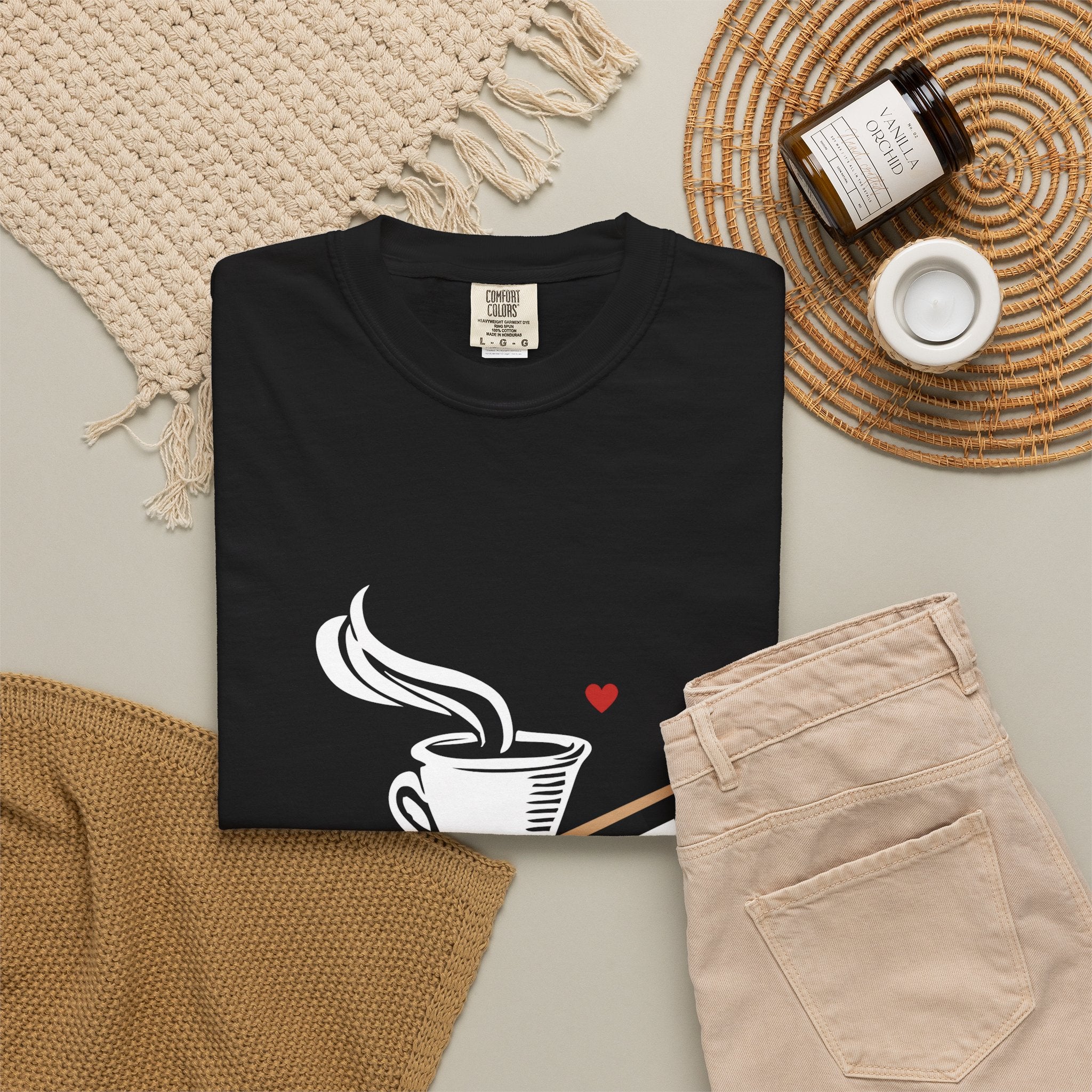 Coffee Lover T‑Shirt — Steaming Cup Graphic Tee