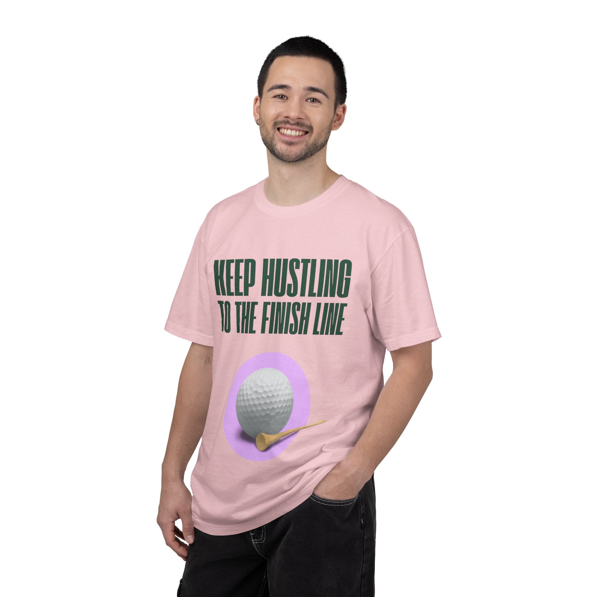 Keep Hustling to the Finish Line Golf T‑Shirt