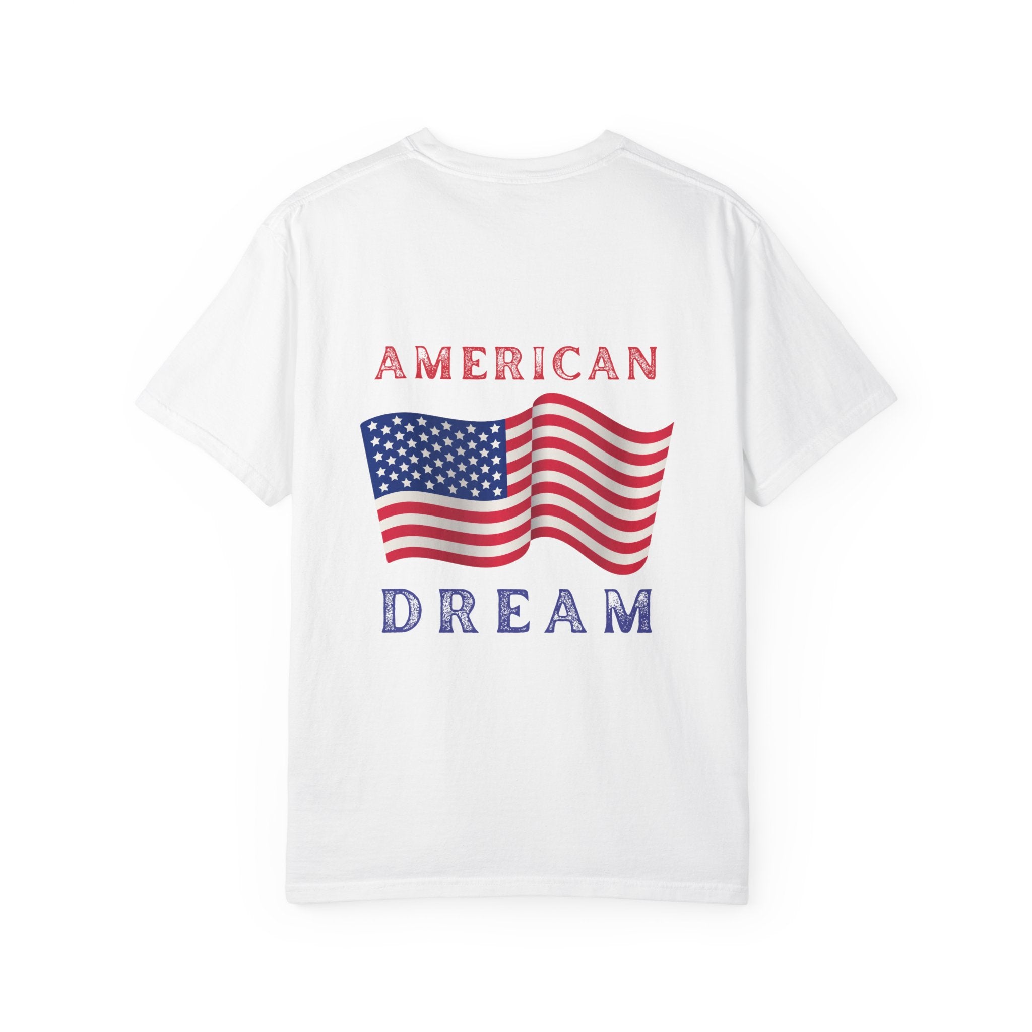 American Dream T-Shirt — Vintage Flag Graphic Tee for 4th of July & Patriotic Celebrations