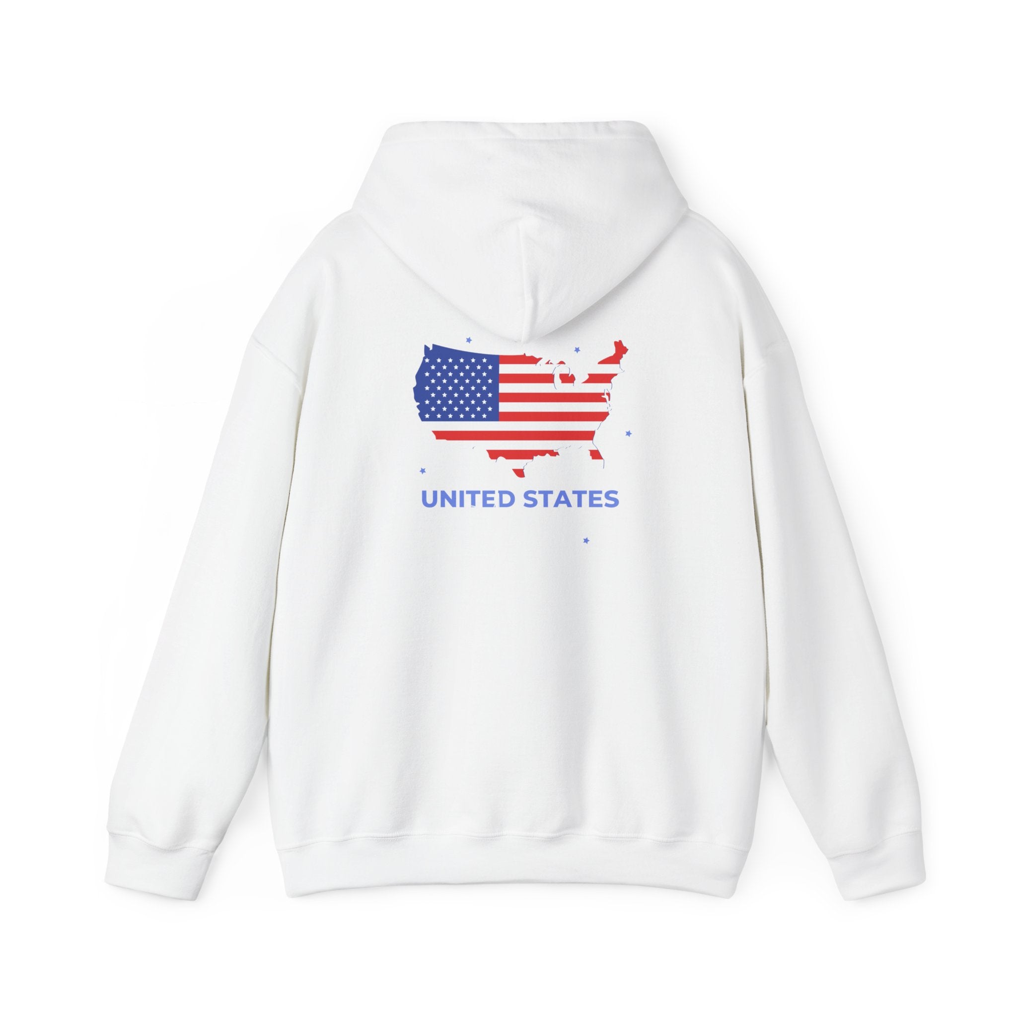 United States Flag Map Hoodie - Patriotic USA Map Sweatshirt