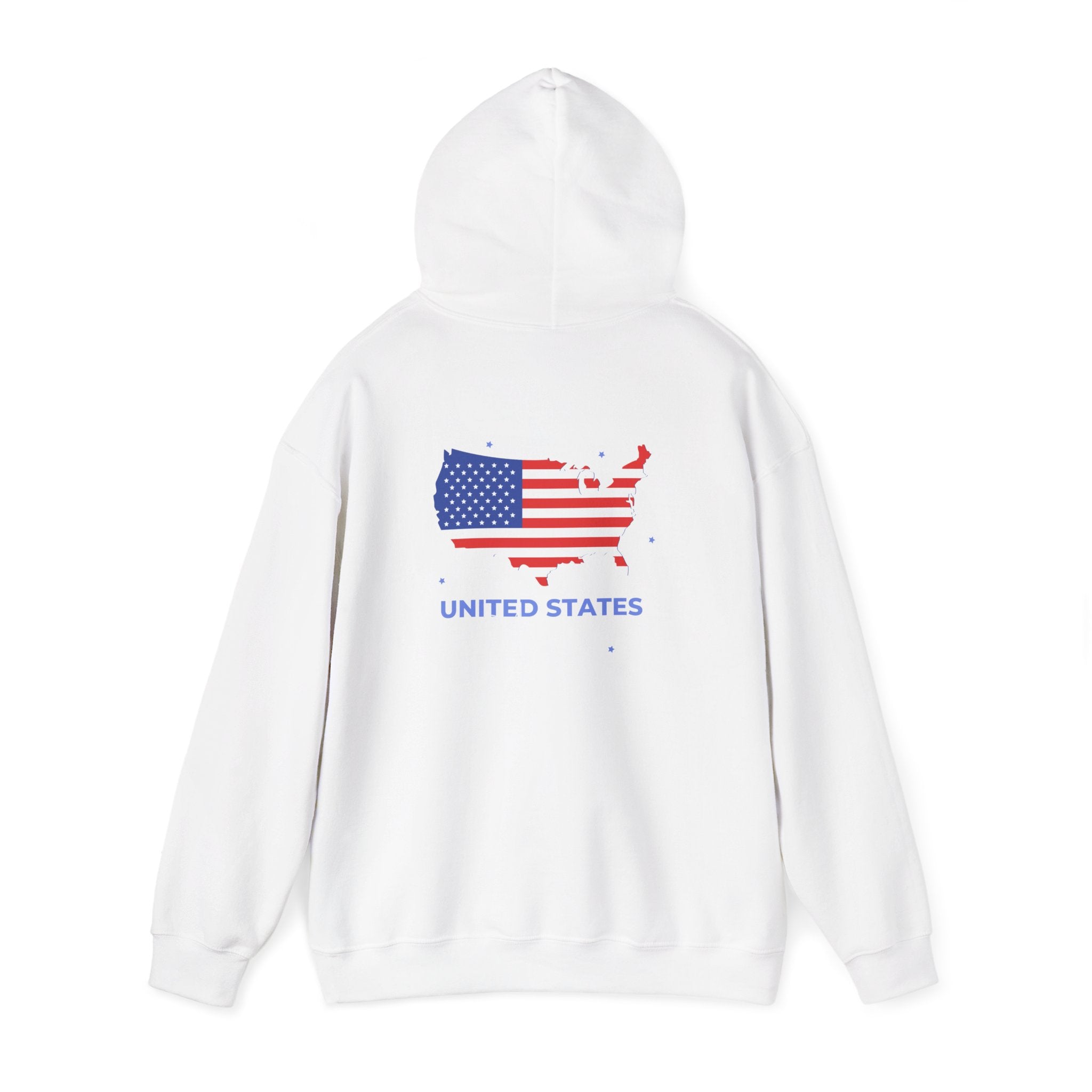 United States Flag Map Hoodie - Patriotic USA Map Sweatshirt