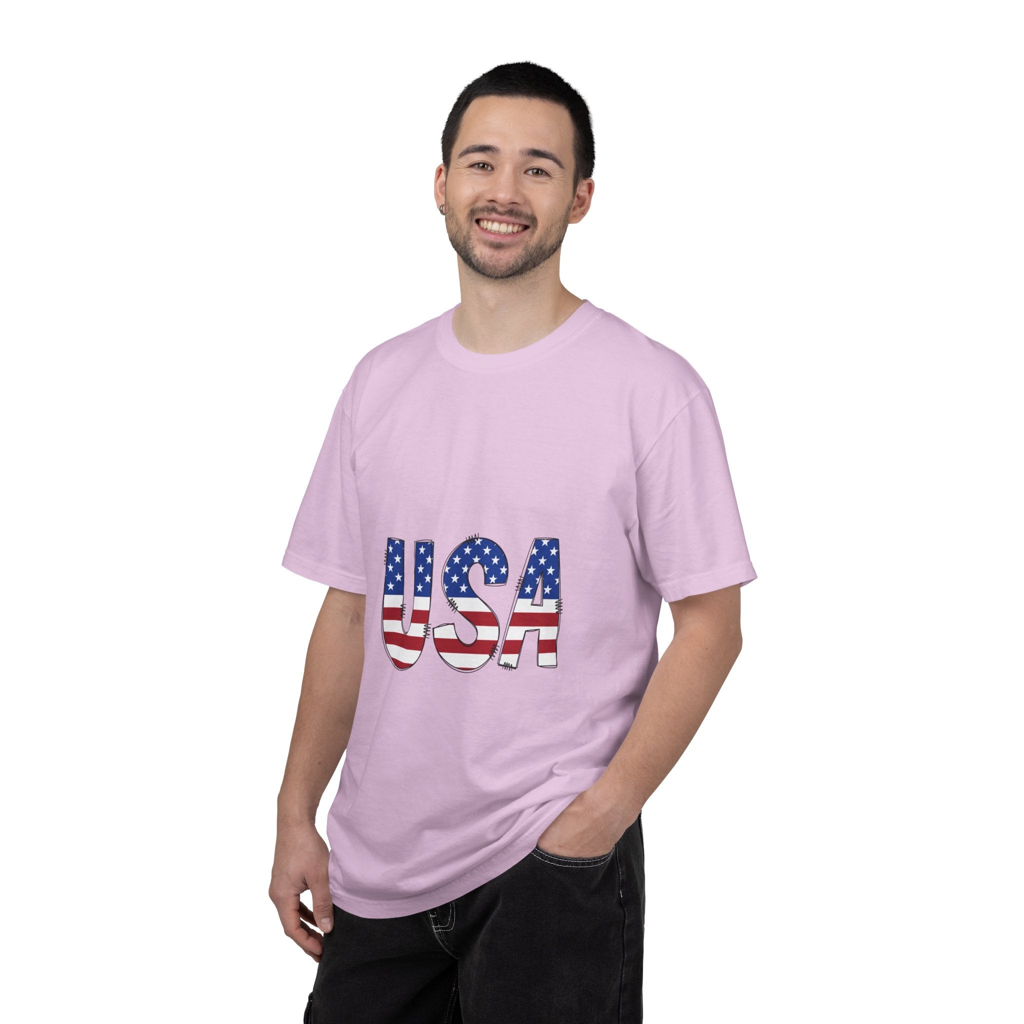 USA Flag Graphic T-Shirt — Patriotic Fourth of July Tee