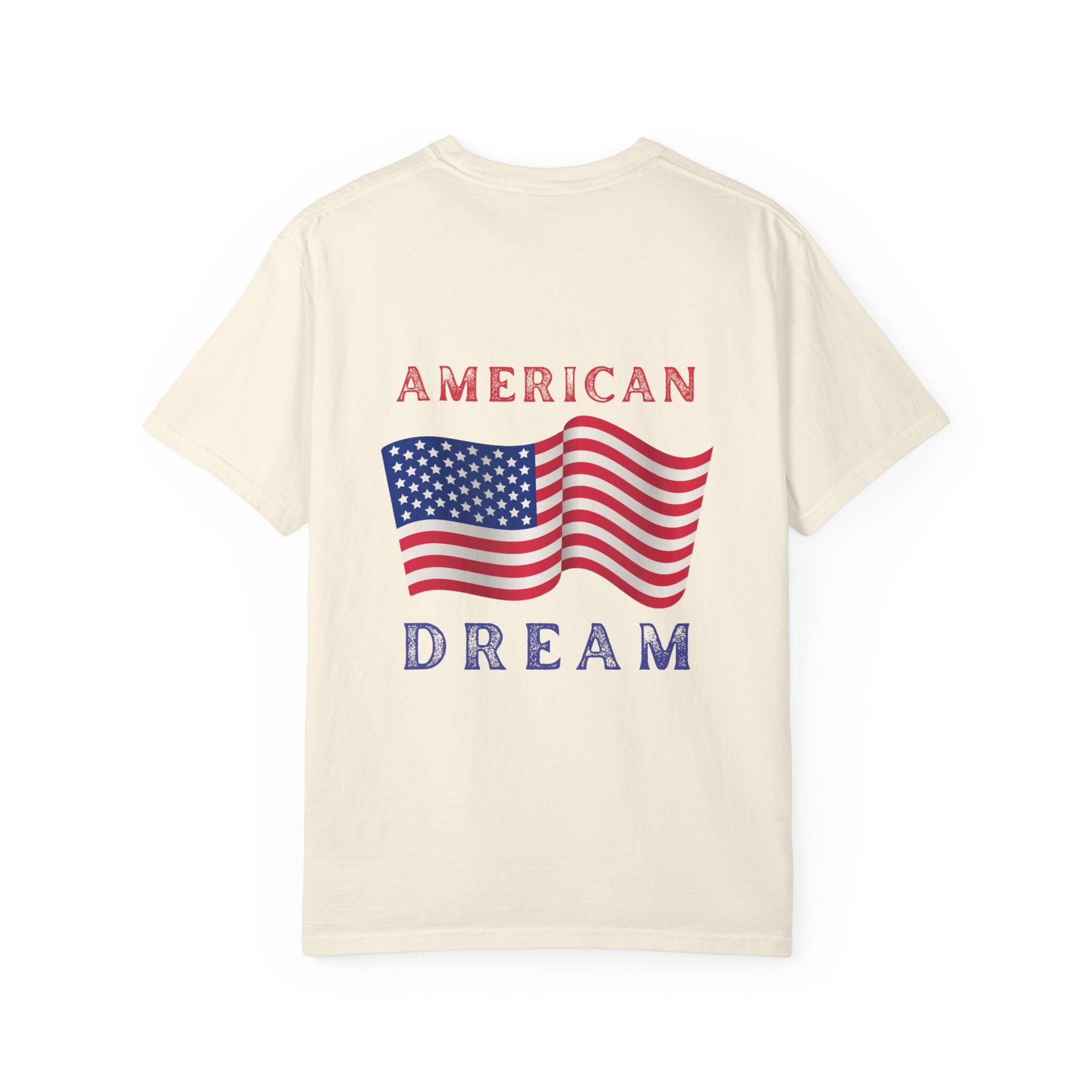 American Dream T-Shirt — Vintage Flag Graphic Tee for 4th of July & Patriotic Celebrations