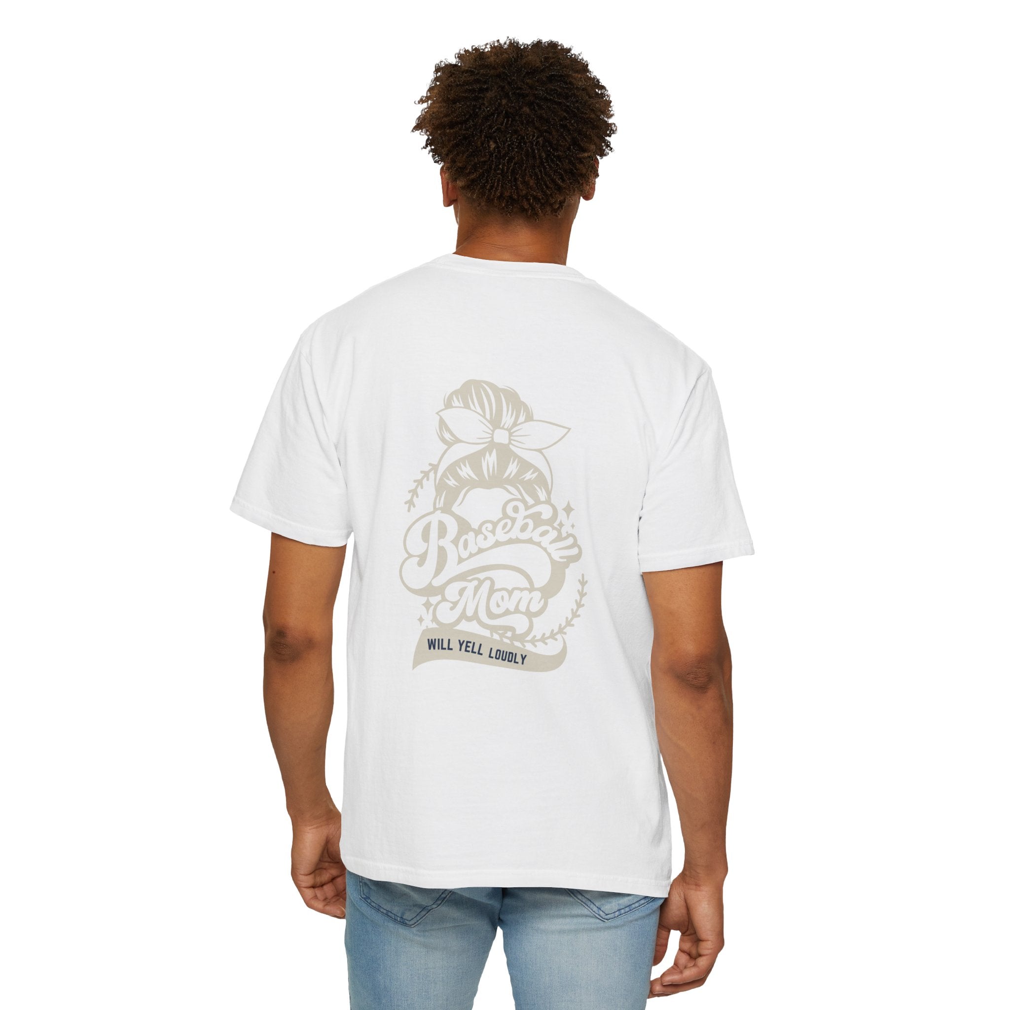 Baseball Mom T-Shirt — 'Baseball Mom Will Yell Loudly' Graphic Tee