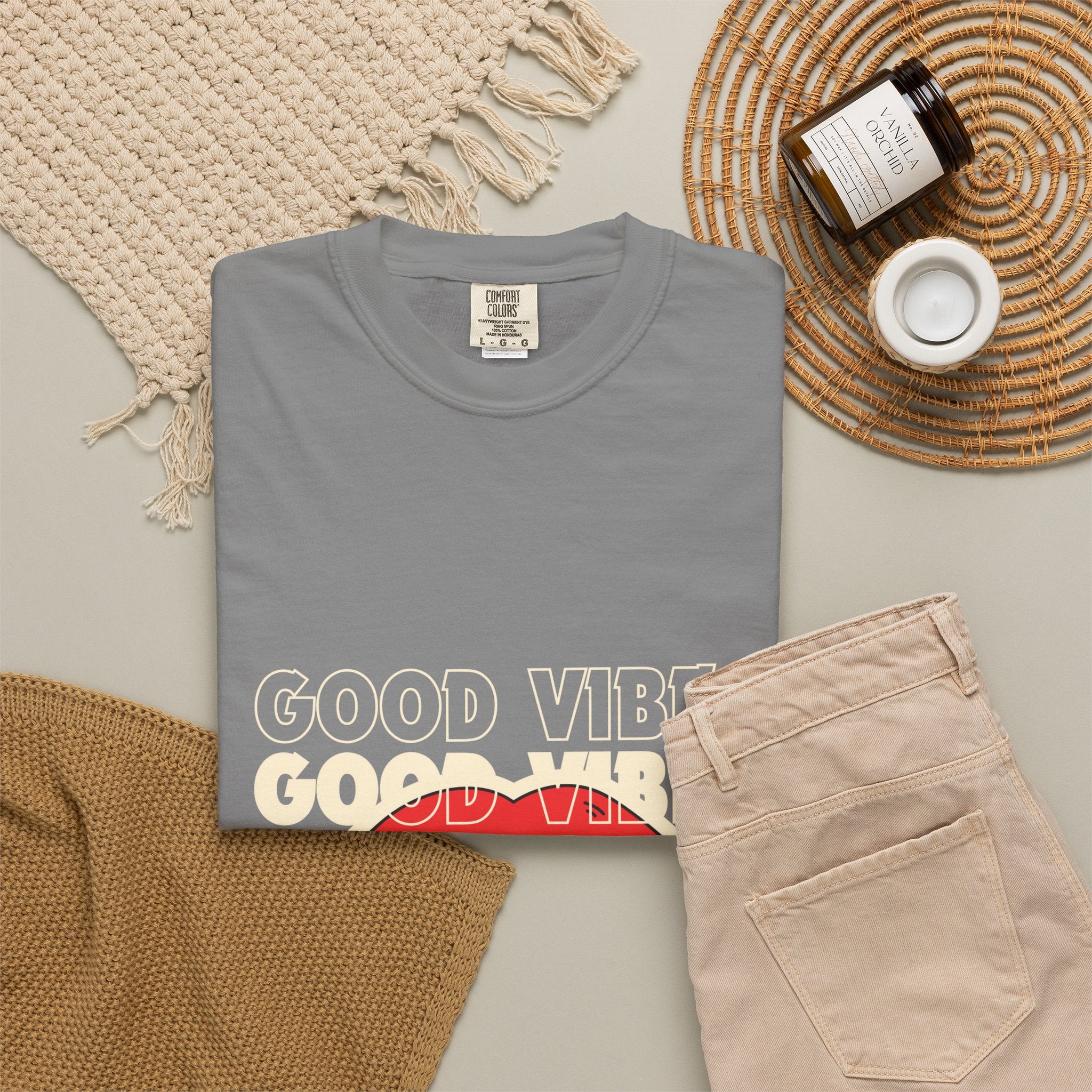 Good Vibes Lip Graphic T-Shirt
