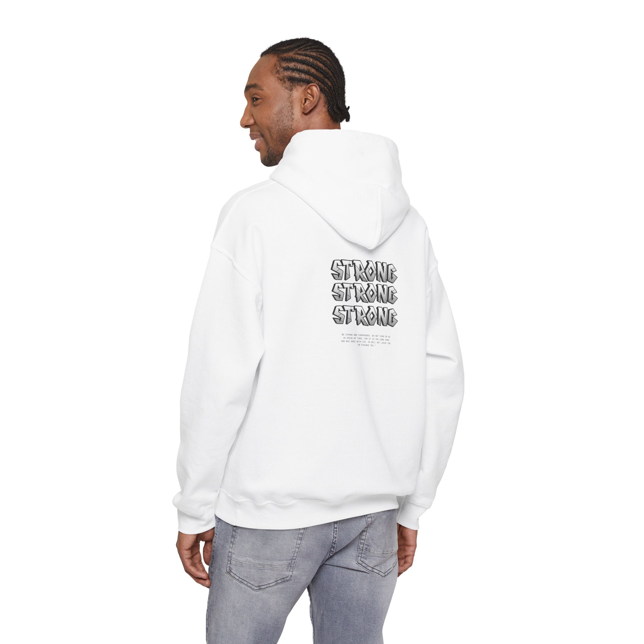 Strong x3 Hoodie — Minimal Motivational Pullover
