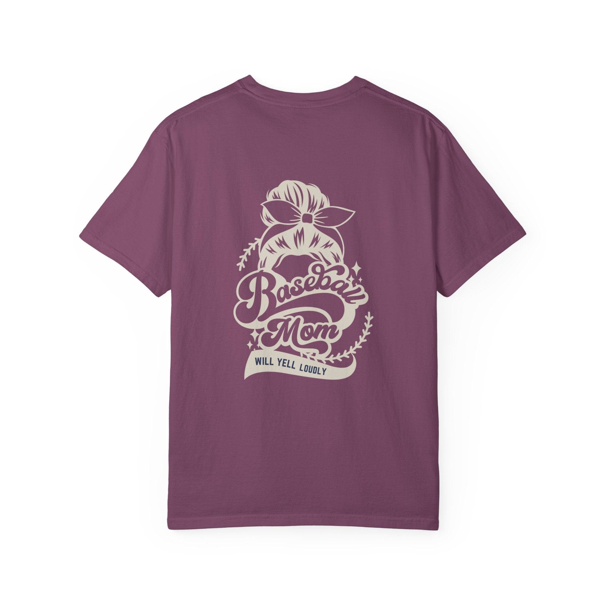 Baseball Mom T-Shirt — 'Baseball Mom Will Yell Loudly' Graphic Tee