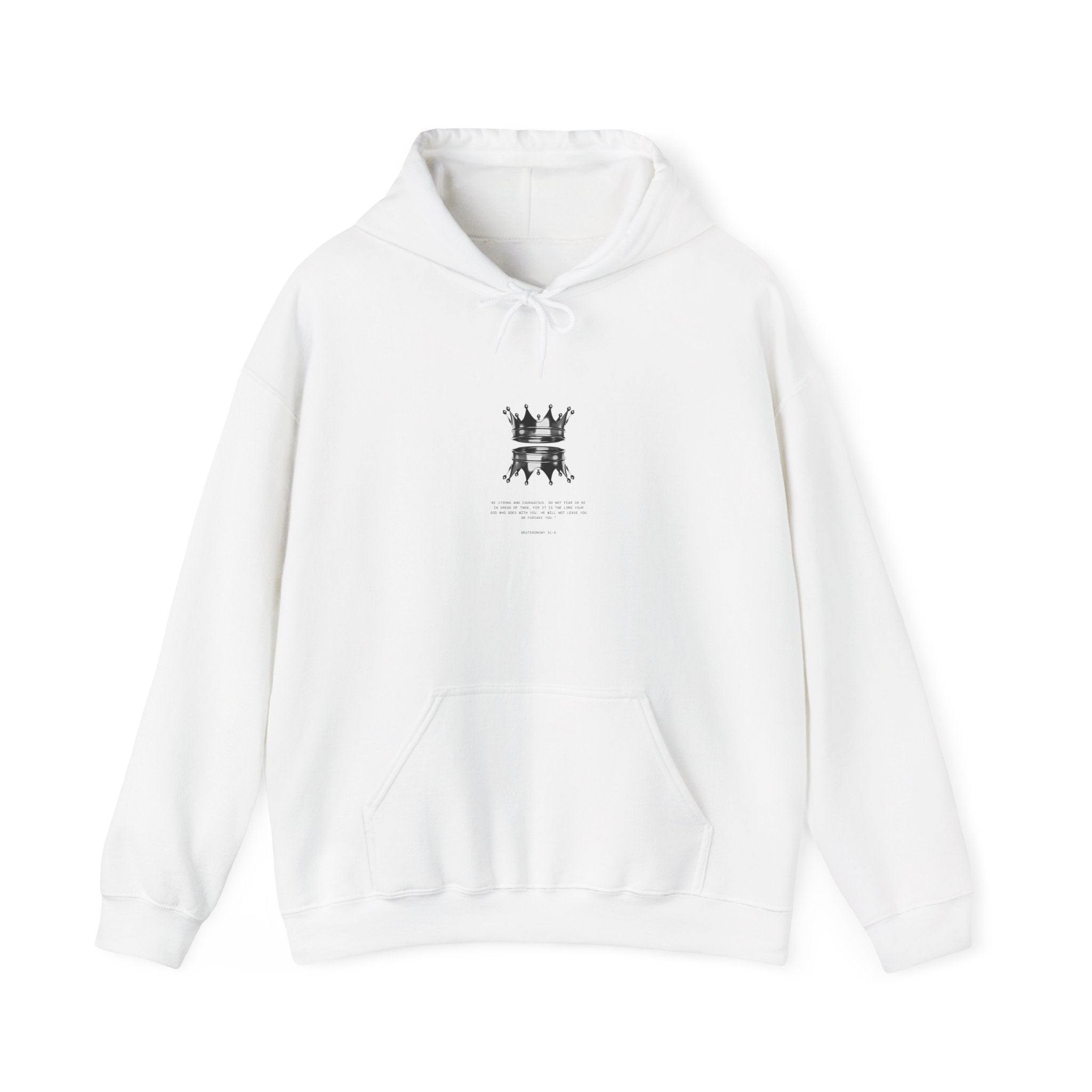 Minimalist Crown Chess Hoodie - Subtle Royalty Graphic Sweatshirt