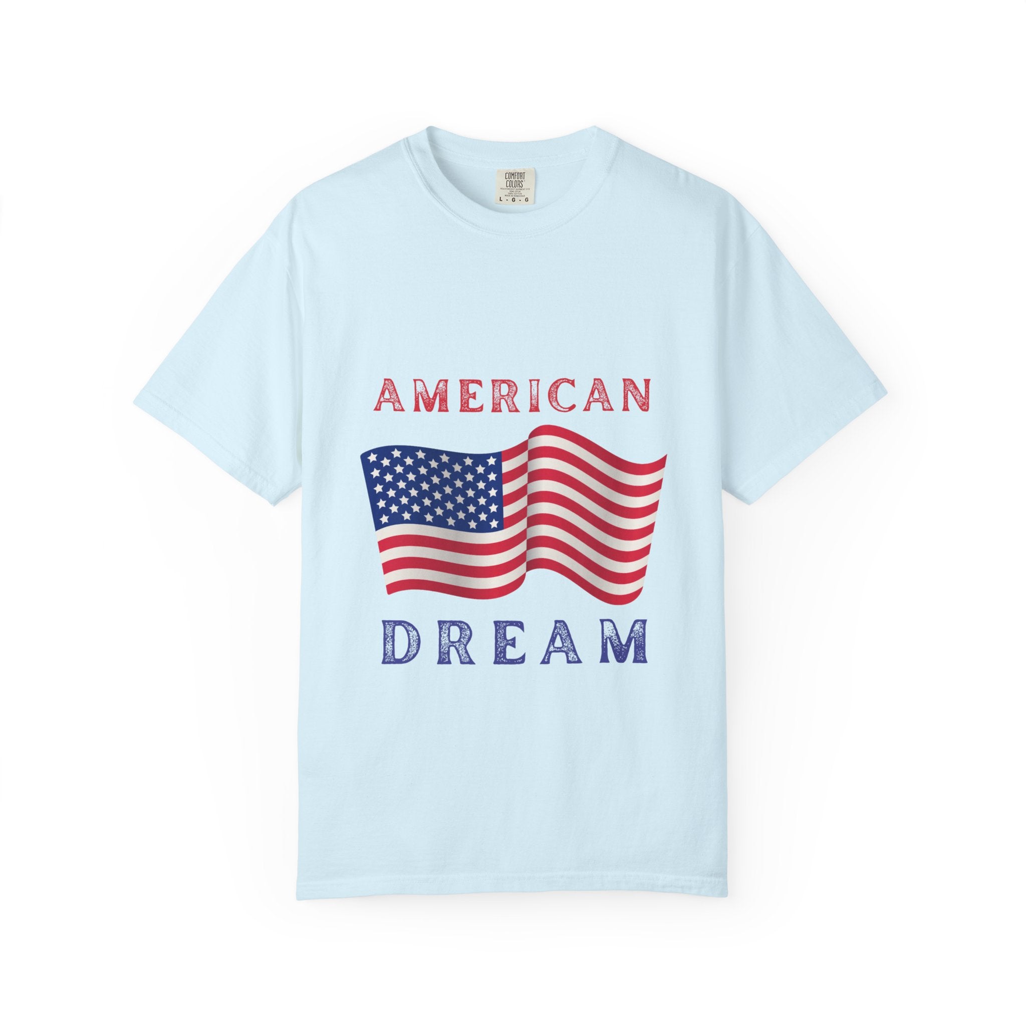 American Dream T-Shirt — Vintage Flag Graphic Tee for 4th of July & Patriotic Celebrations