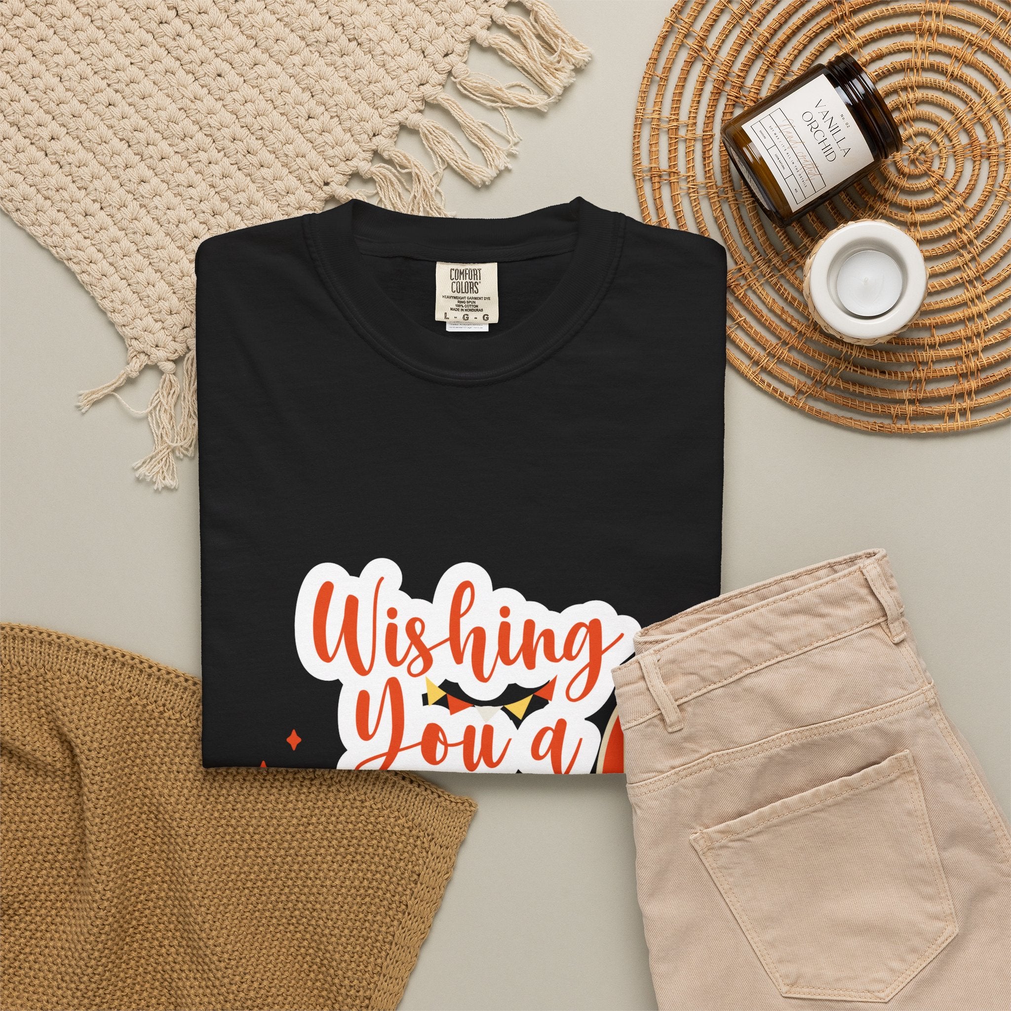 Holiday Surfboard T‑Shirt — "Wishing You a Sparkly Holiday" Beachy Christmas Tee