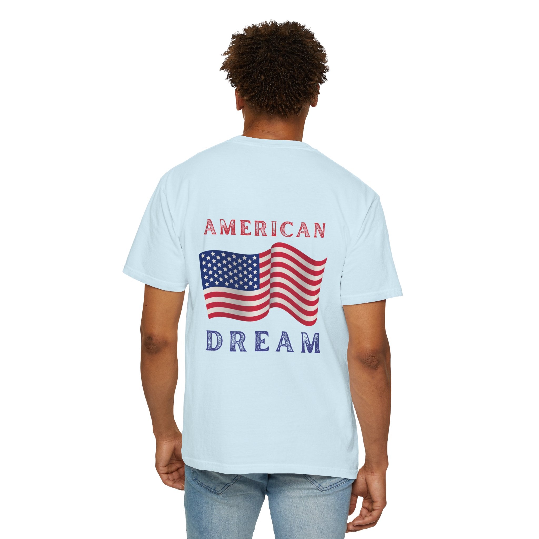 American Dream T-Shirt — Vintage Flag Graphic Tee for 4th of July & Patriotic Celebrations