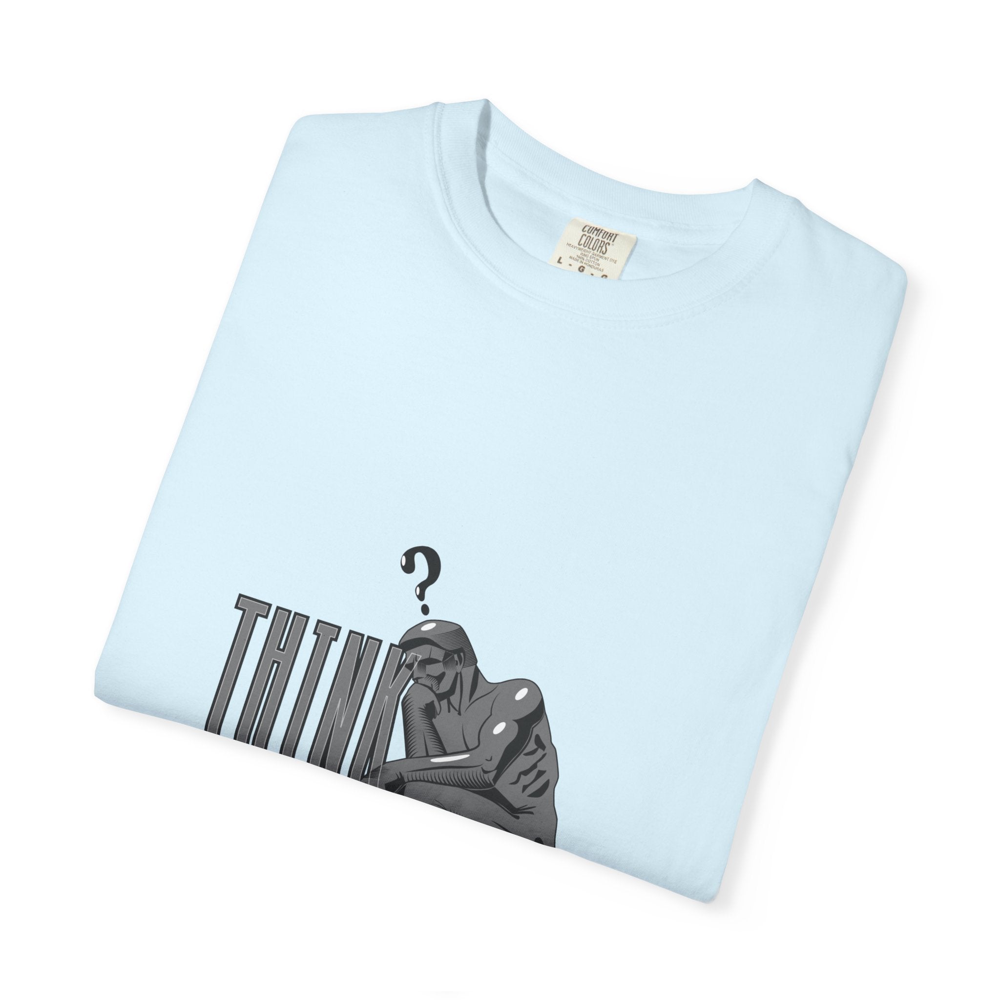 Think Big T-Shirt — Motivational Graphic Tee with Thinking Man Design