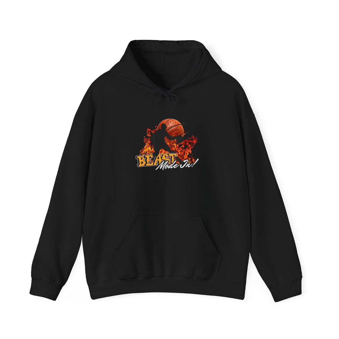 Basketball Beast Mode Hoodie — "Beast Mode On" Graphic Pullover
