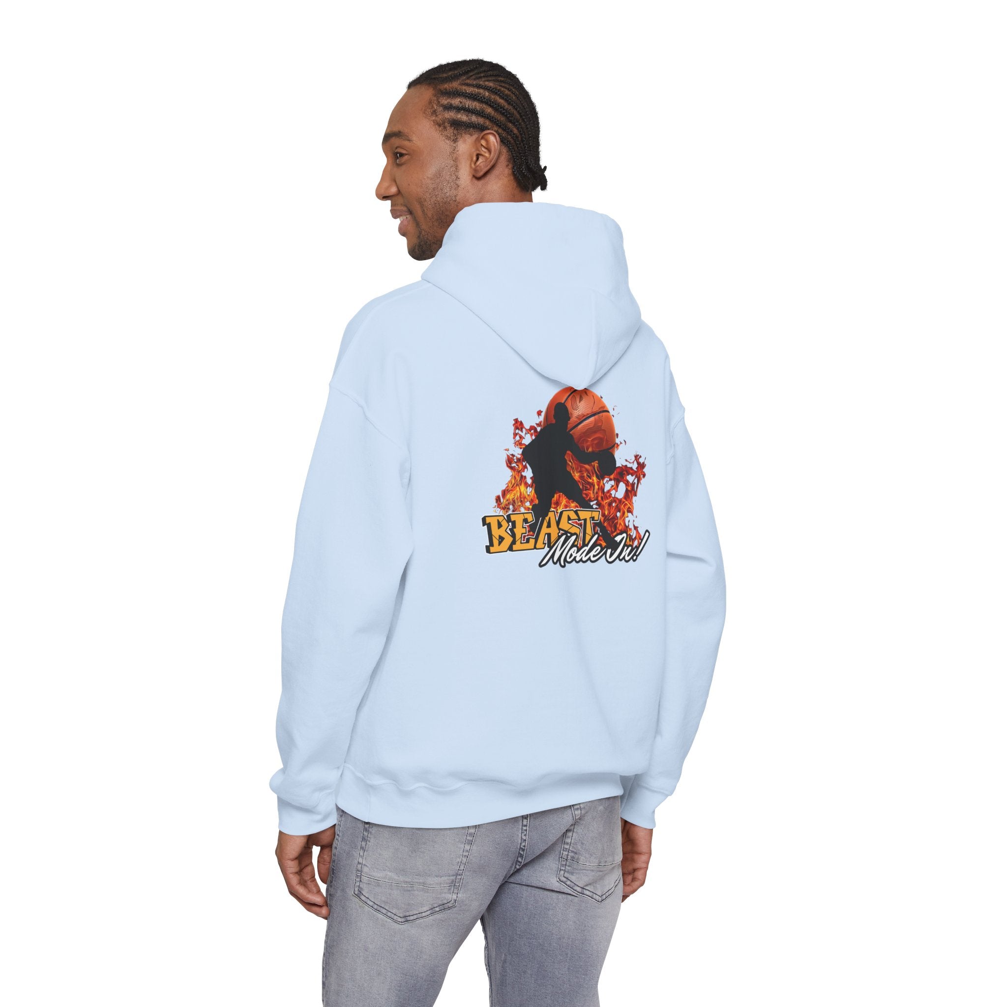 Basketball Beast Mode Hoodie — "Beast Mode On" Graphic Pullover