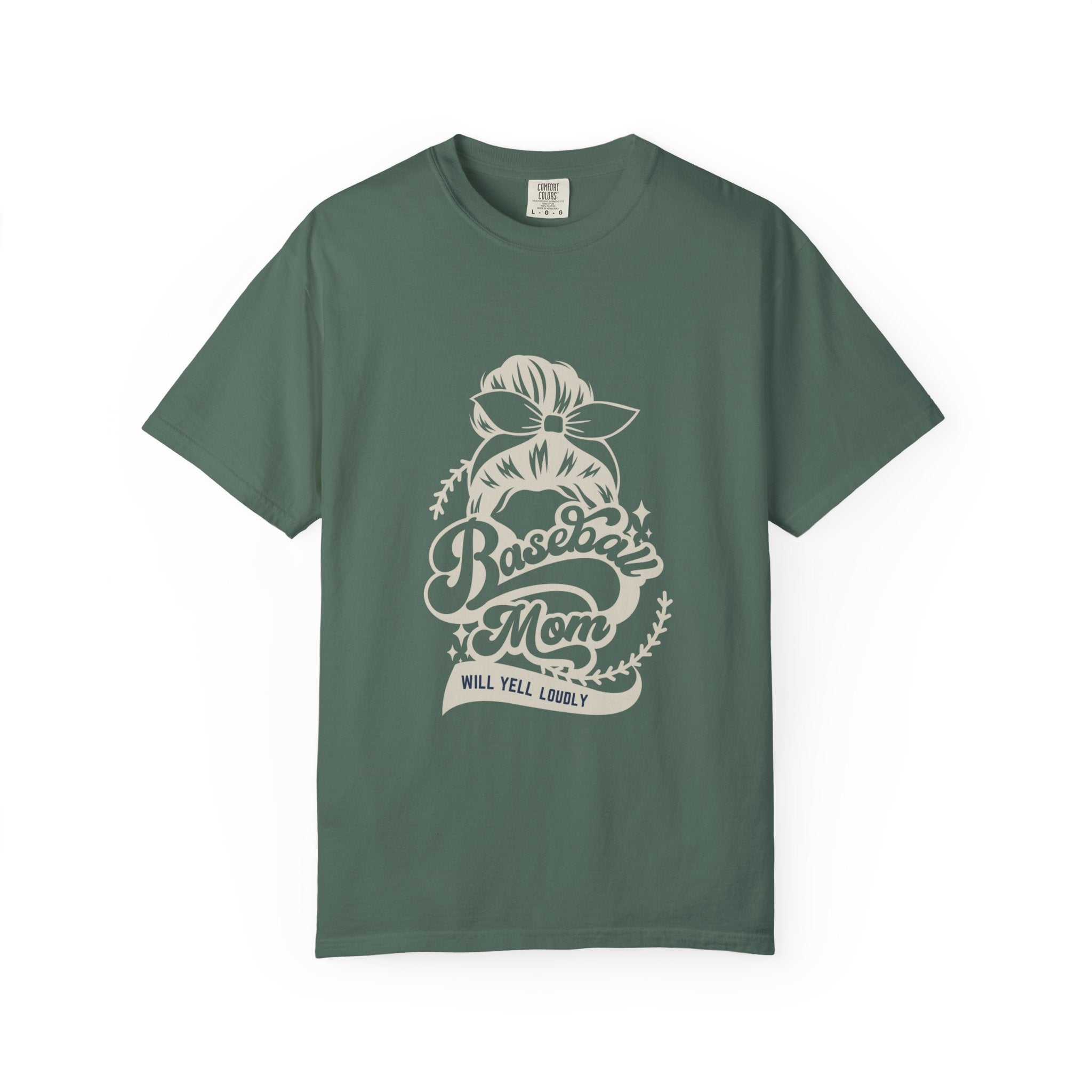 Baseball Mom T-Shirt — 'Baseball Mom Will Yell Loudly' Graphic Tee