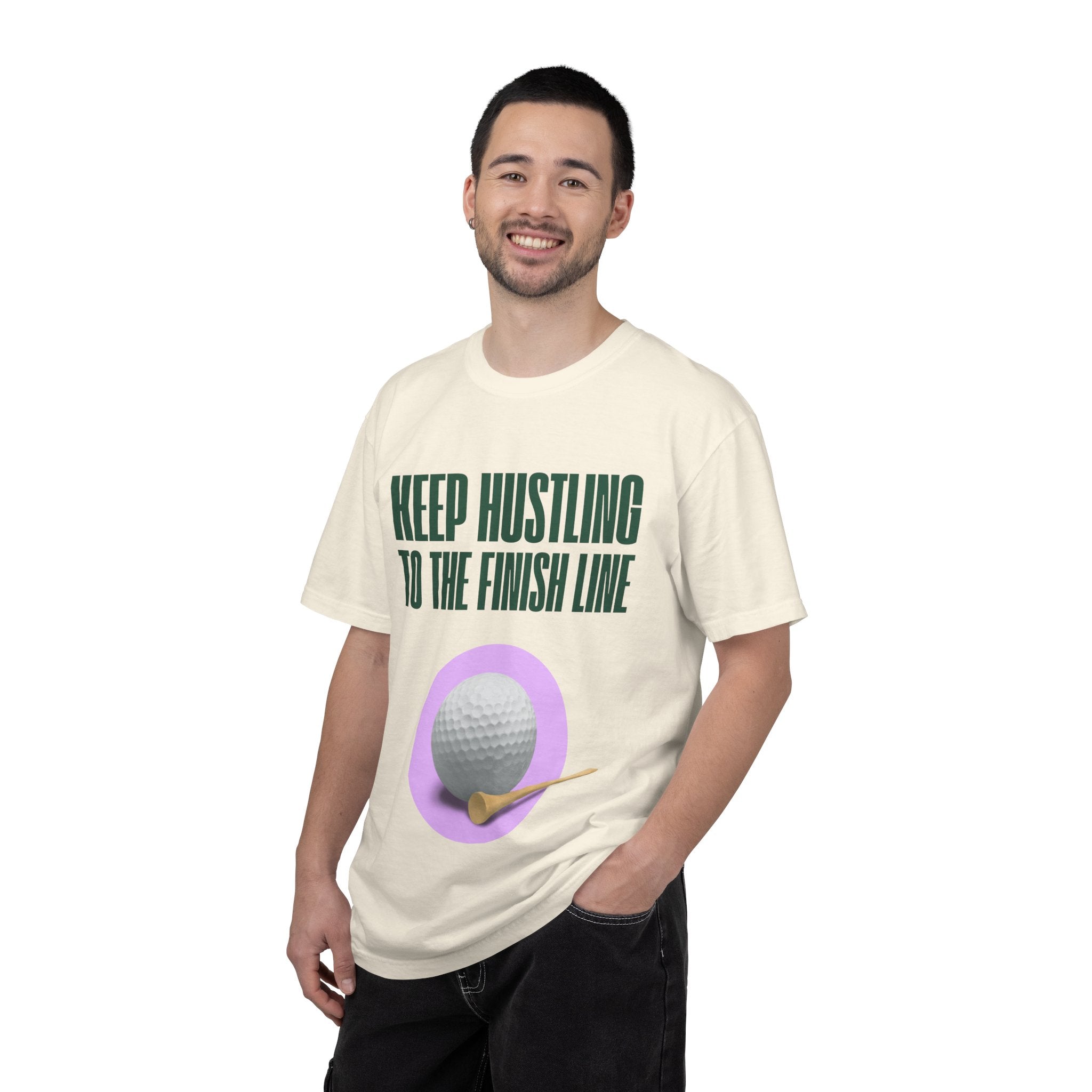 Keep Hustling to the Finish Line Golf T‑Shirt