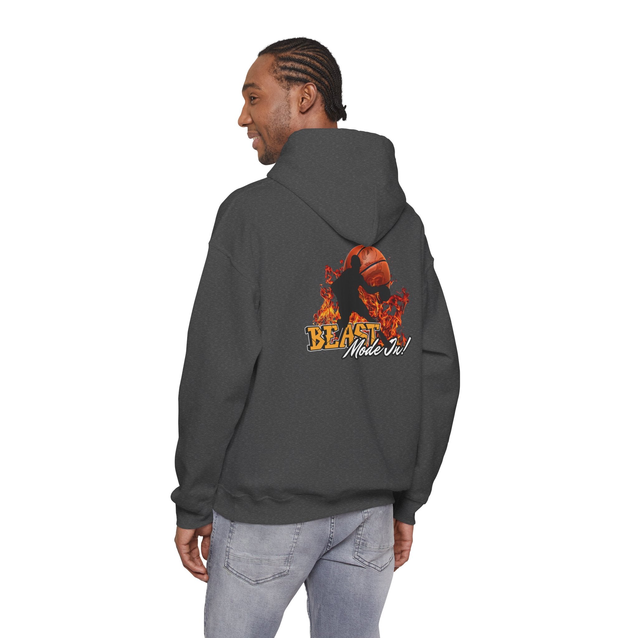 Basketball Beast Mode Hoodie — "Beast Mode On" Graphic Pullover