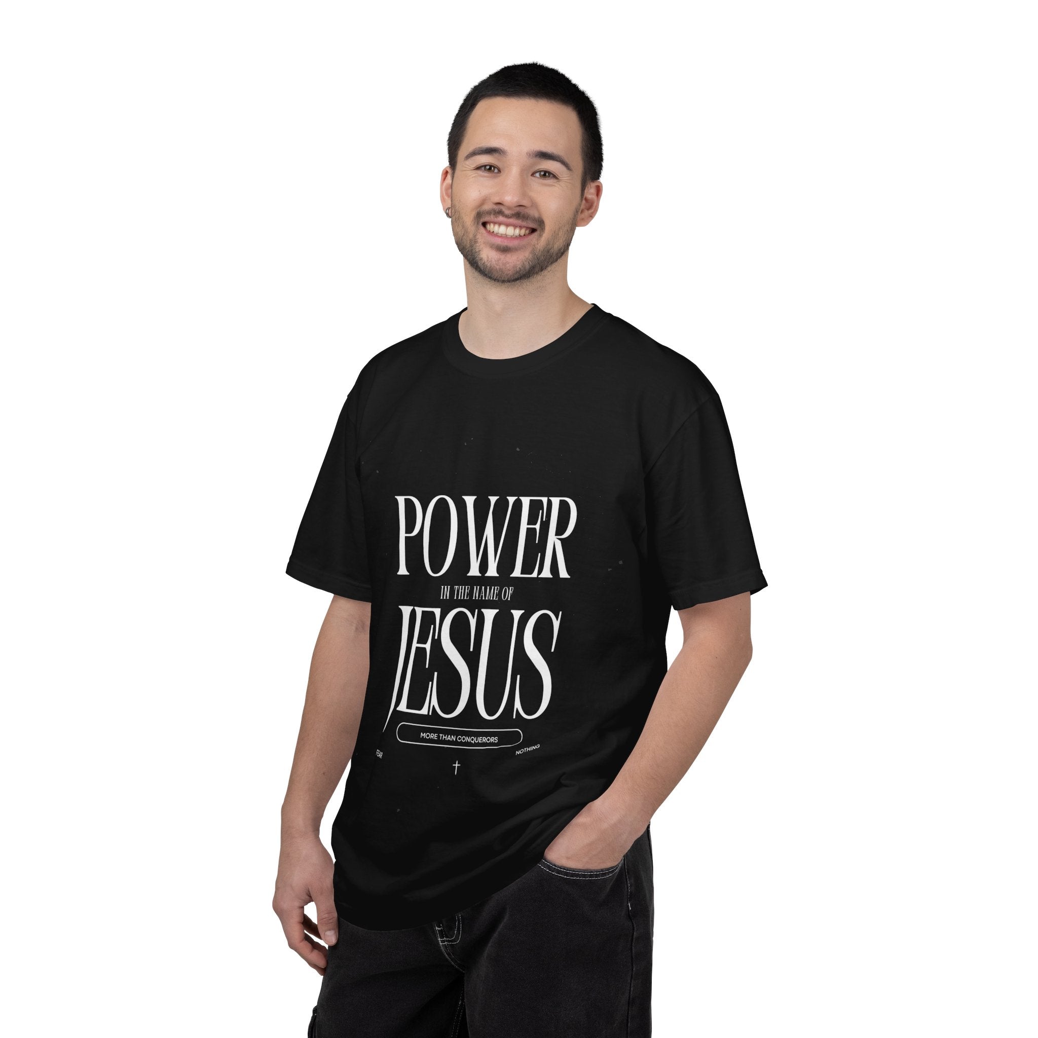 T-Shirt — "Power in the Name of Jesus" Graphic Tee
