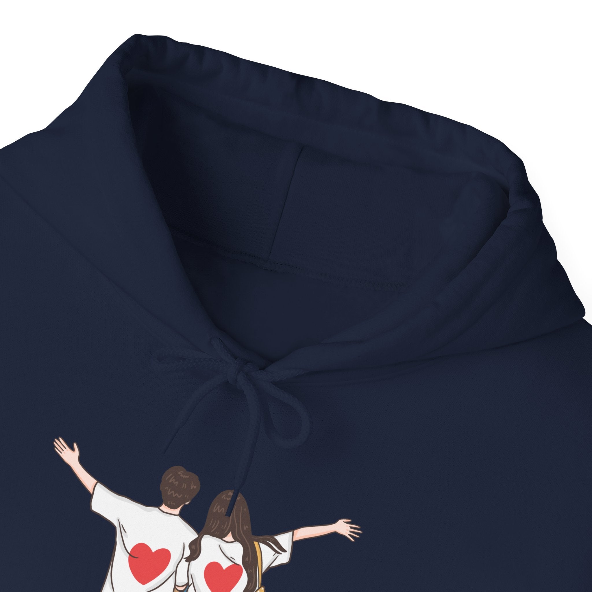 Cute Couples Hoodie — "You Are Mine" Matching Heart Back Design