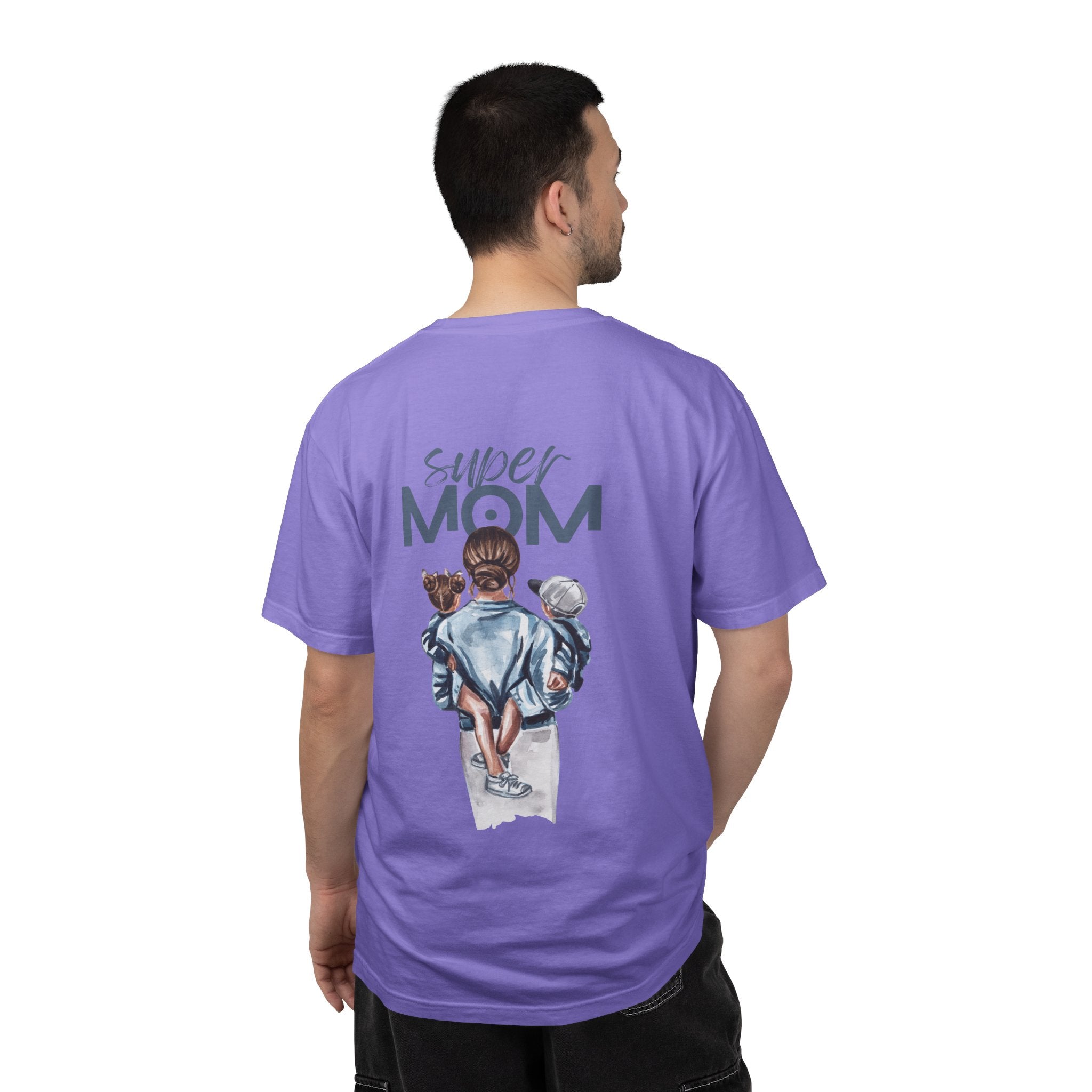 Super Mom T-Shirt — Mom with Kids Graphic Tee | Mother's Day Gift