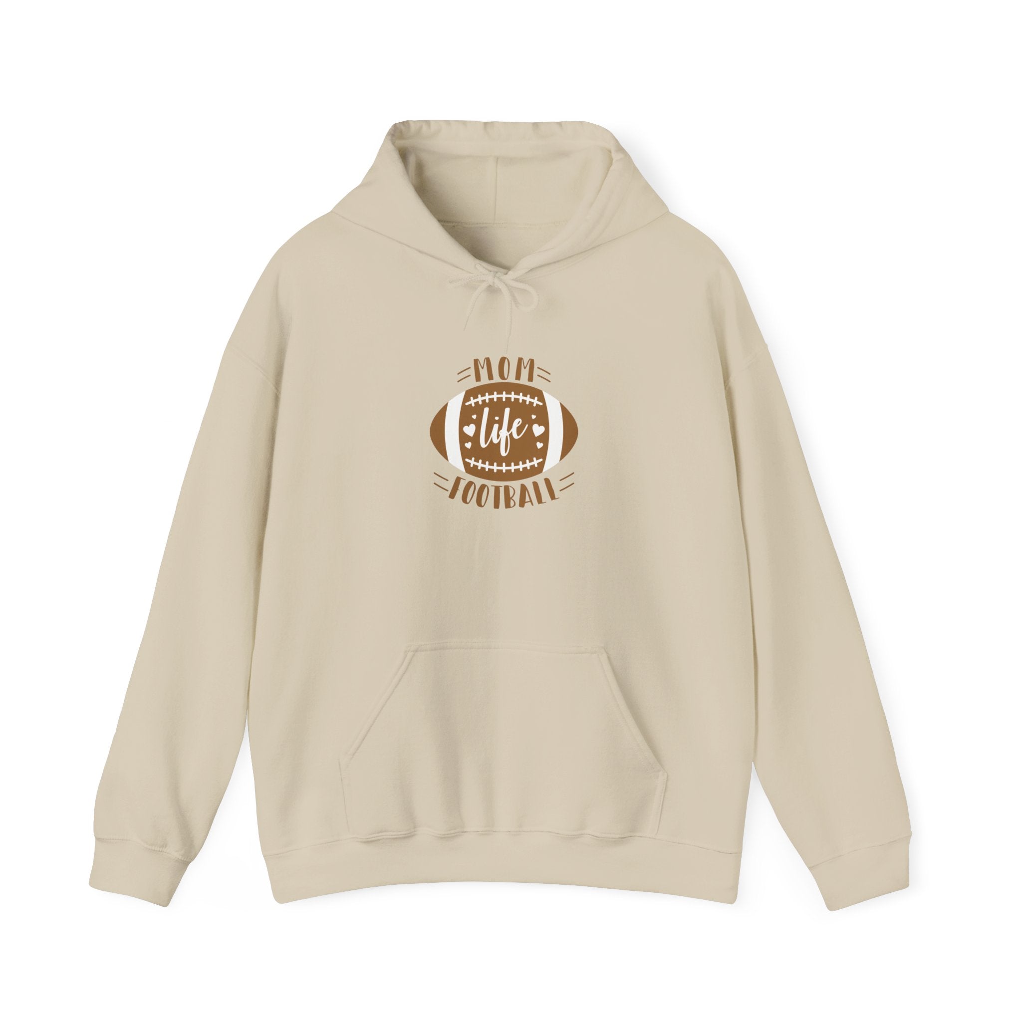 Football Mom Hoodie - "Mom Life Football" Pullover for Game Day