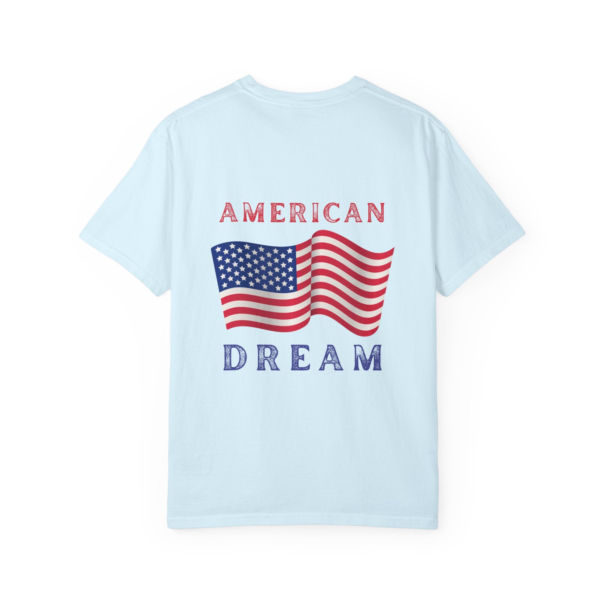 American Dream T-Shirt — Vintage Flag Graphic Tee for 4th of July & Patriotic Celebrations