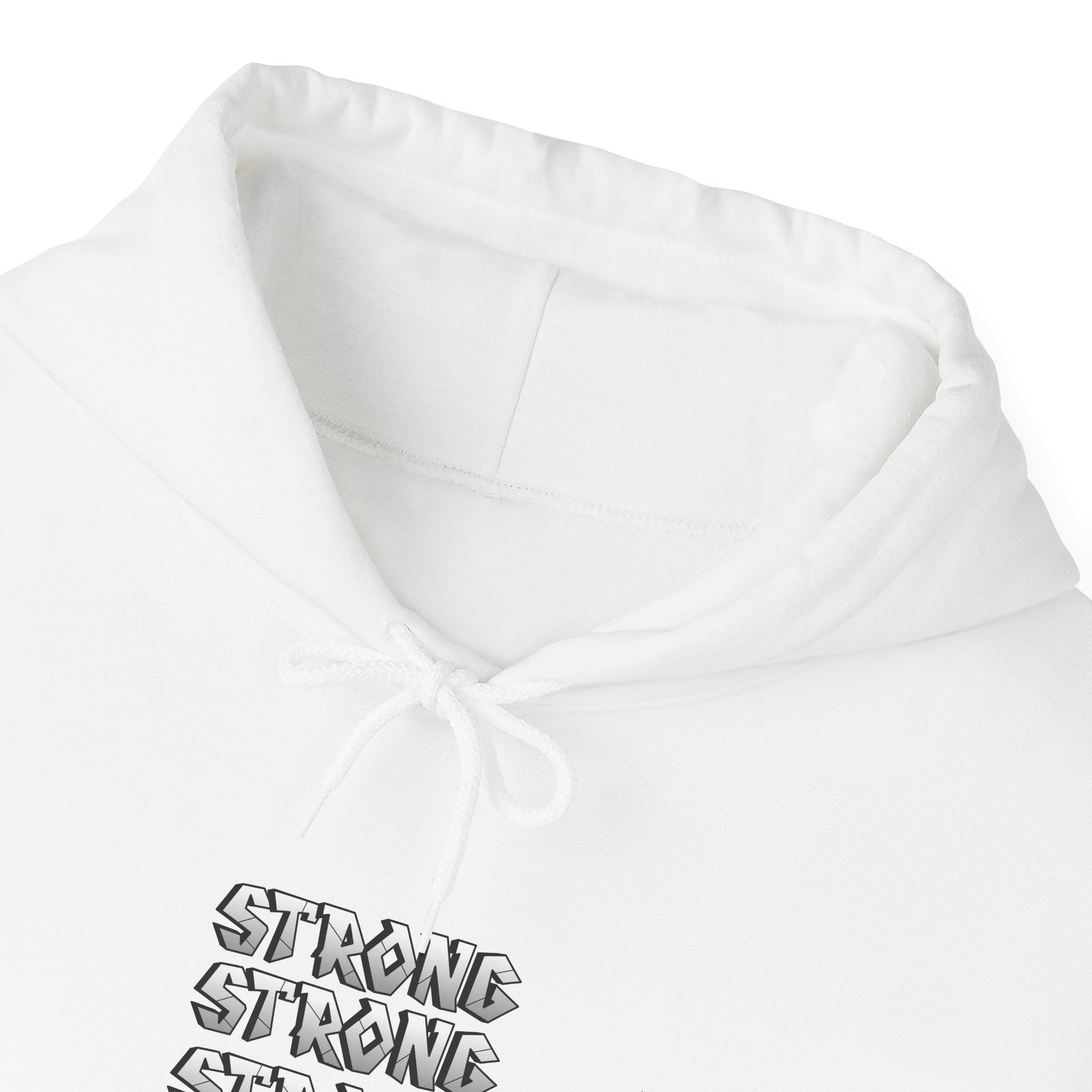 Strong x3 Hoodie — Minimal Motivational Pullover