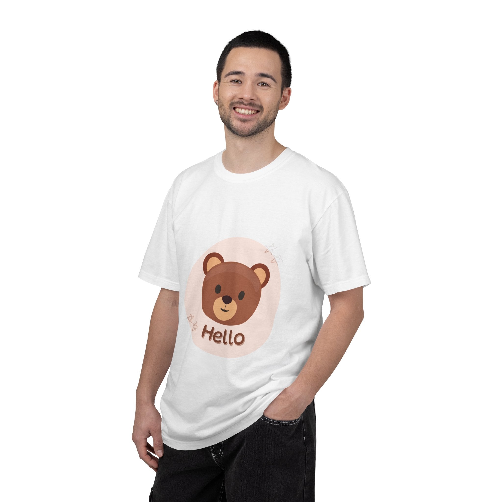 Hello Bear T-Shirt — Cute Cartoon Teddy Graphic Tee