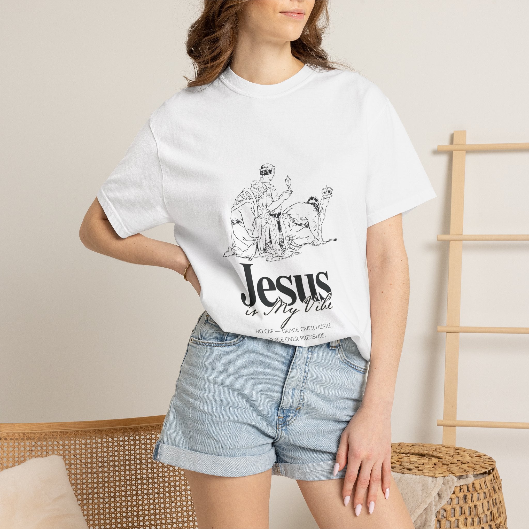 Jesus Is My Vibe T‑Shirt — Christian Faith Graphic Tee