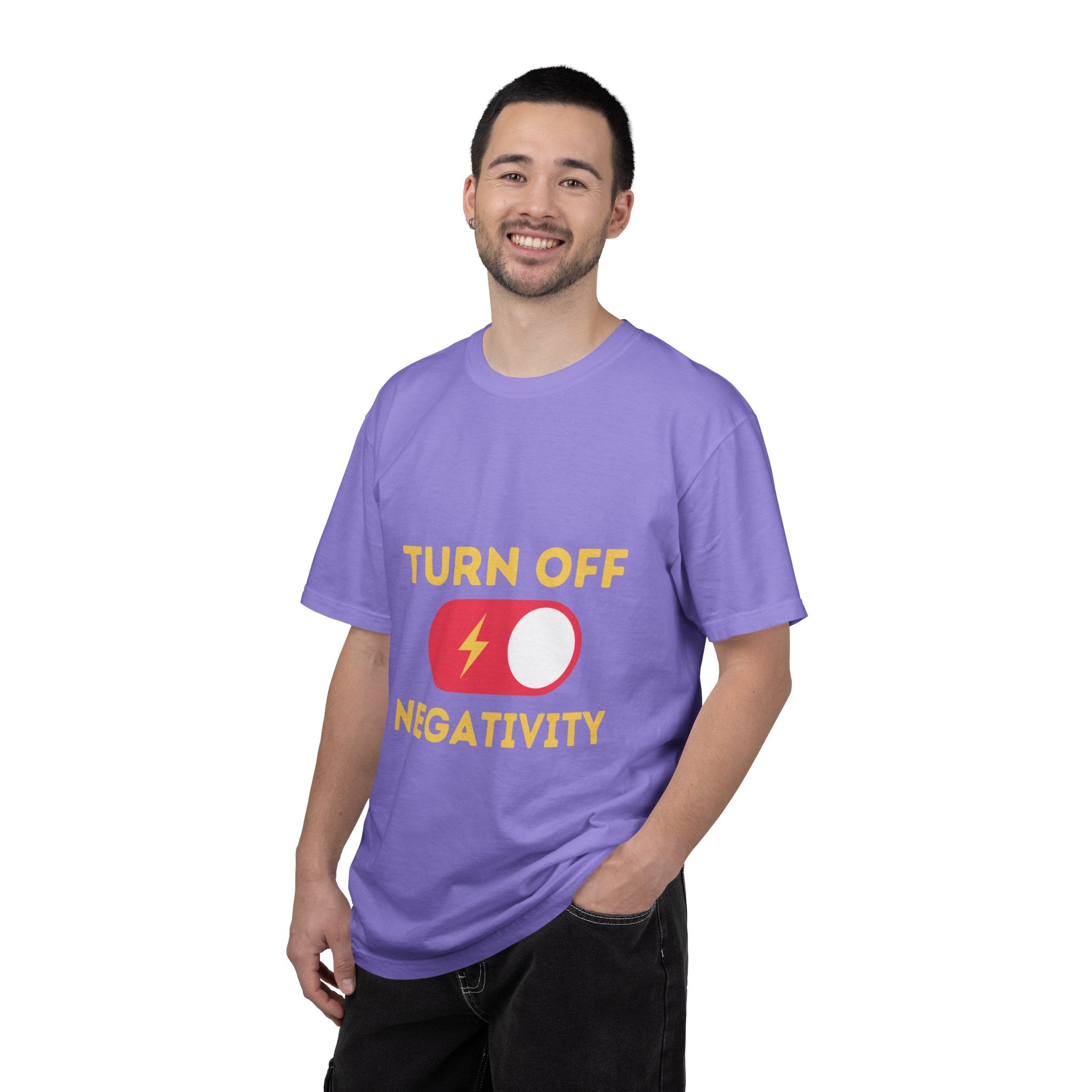 Turn Off Negativity T-Shirt — Positive Vibes Graphic Tee