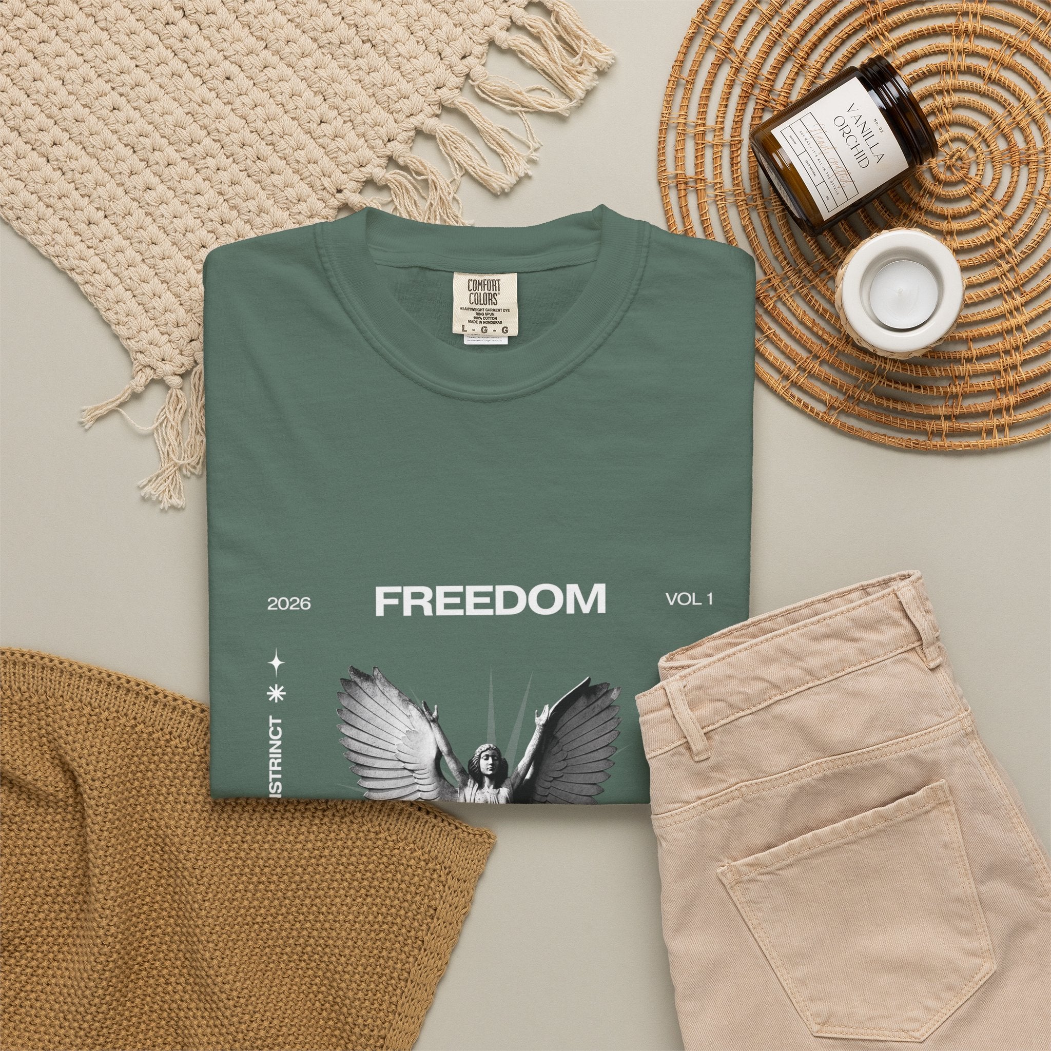 Freedom Angel Graphic T‑Shirt
