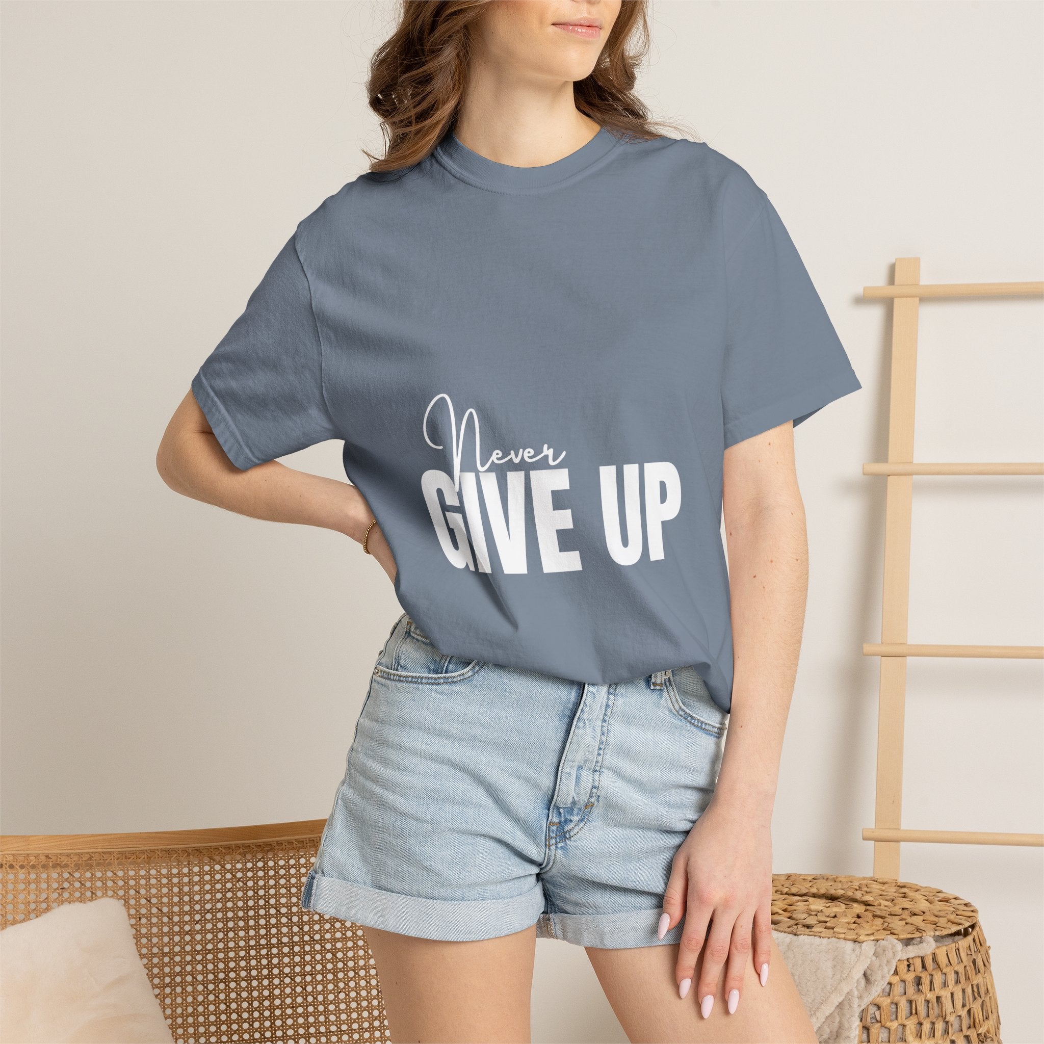 Never Give Up T-Shirt — Motivational Graphic Tee