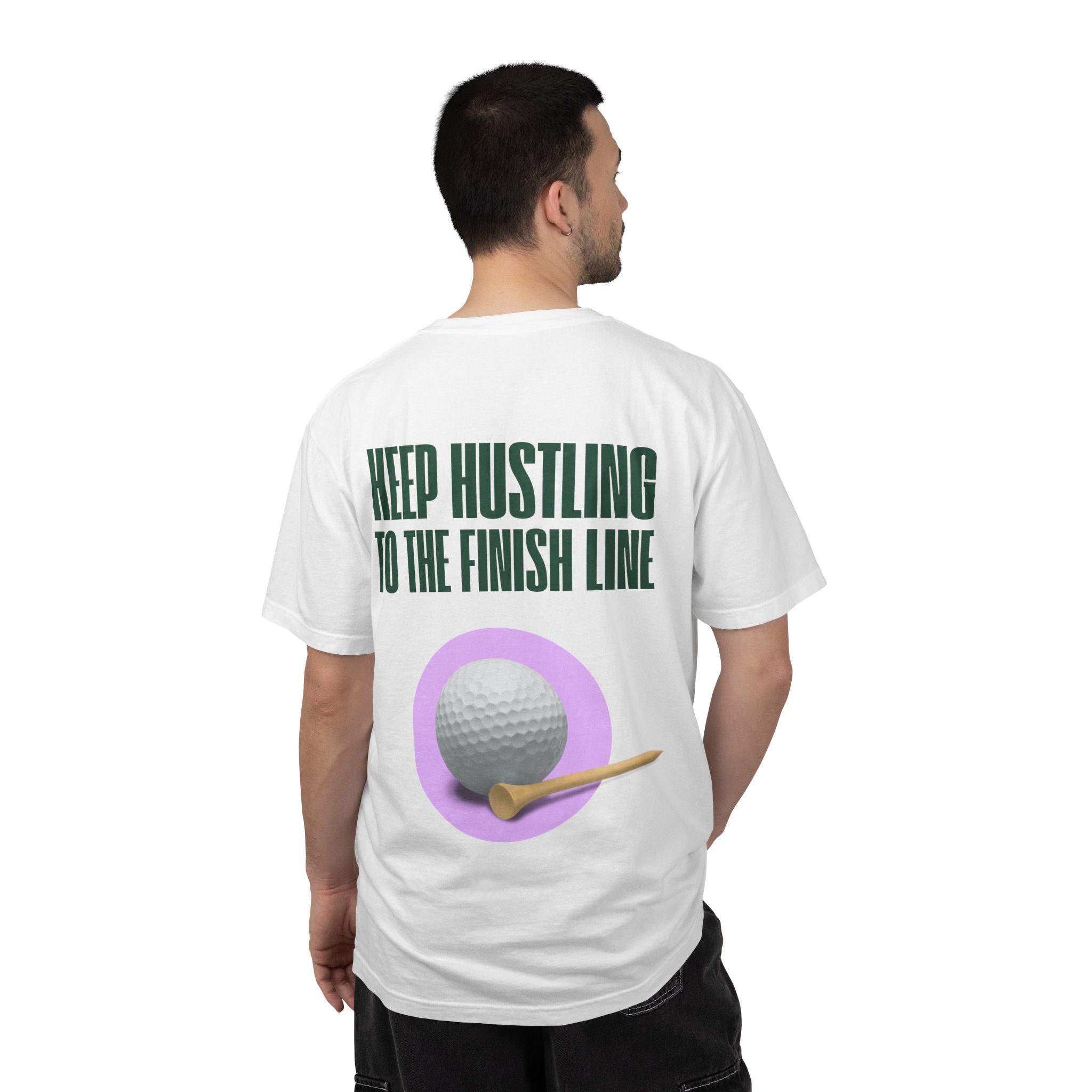 Keep Hustling to the Finish Line Golf T‑Shirt