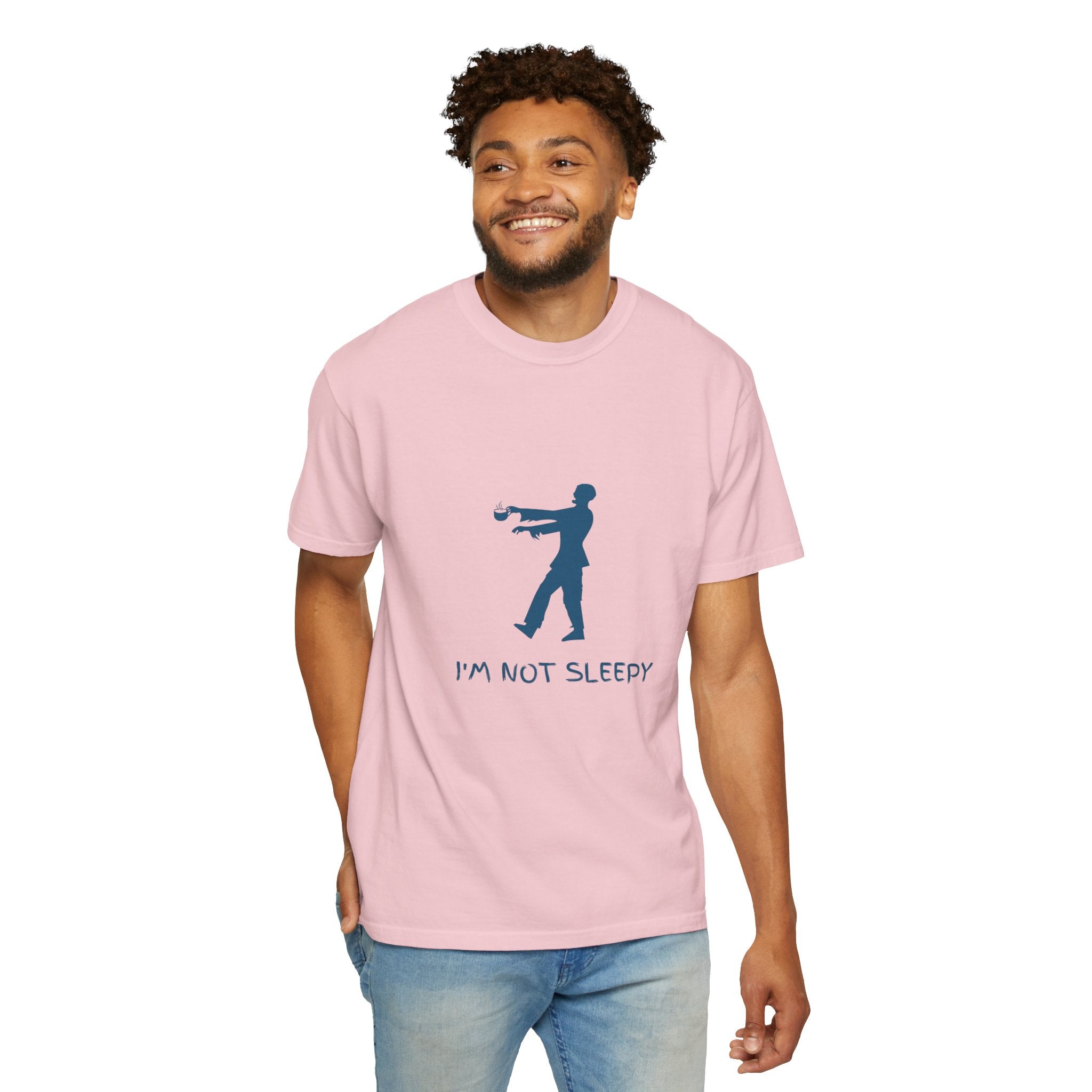 Zombie Silhouette T-Shirt — "I’m Not Sleepy" Funny Halloween Tee